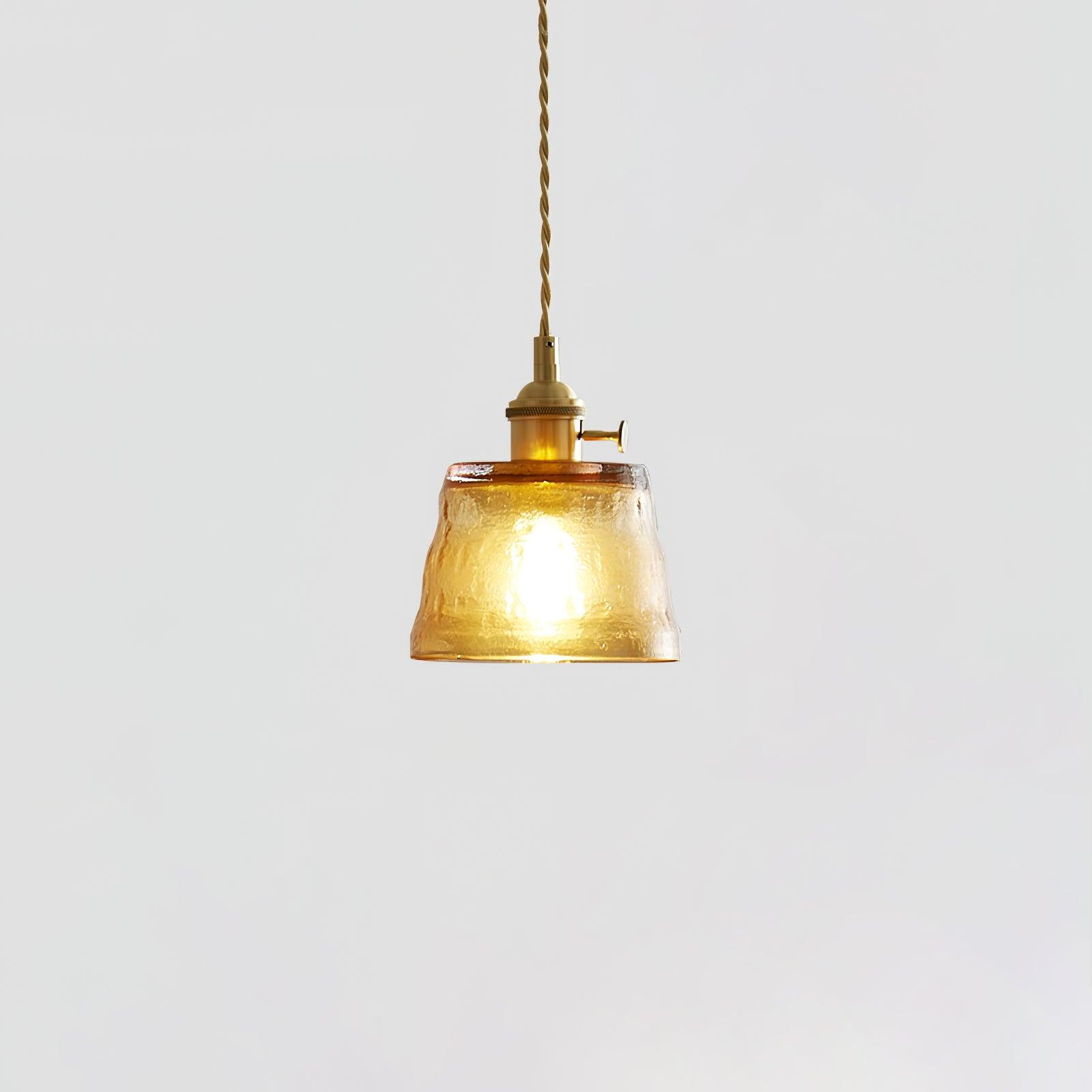 Lustra Pendant Lamp Copper Glass for Dining - Letslighting