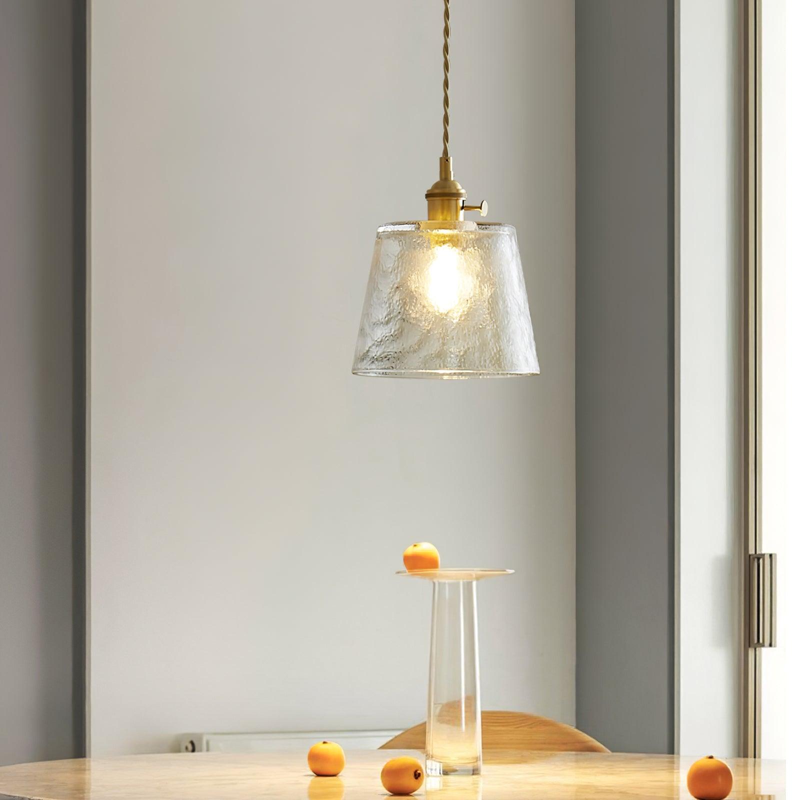 Lustra Pendant Lamp Copper Glass for Dining - Letslighting