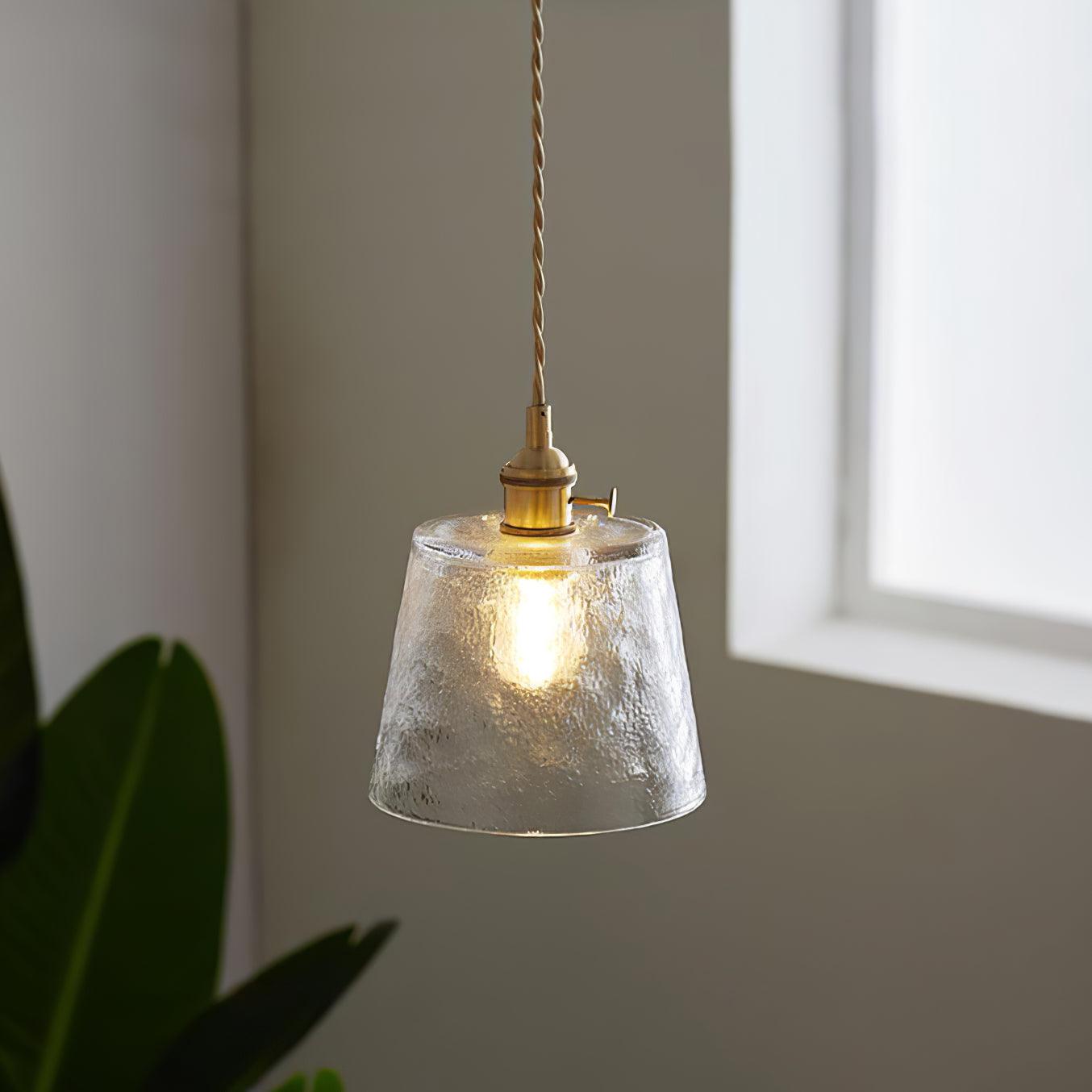 Lustra Pendant Lamp Copper Glass for Dining - Letslighting