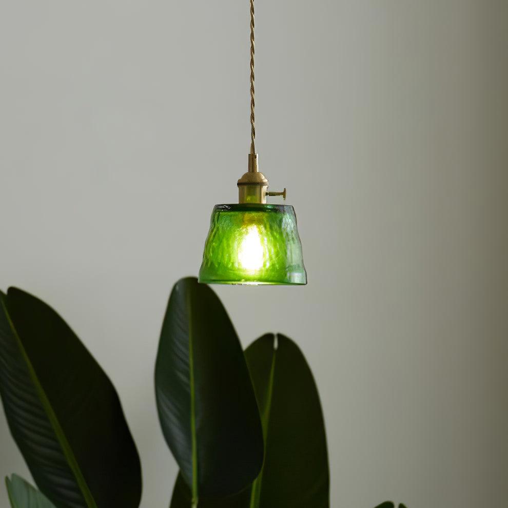 Lustra Pendant Lamp Copper Glass for Dining - Letslighting