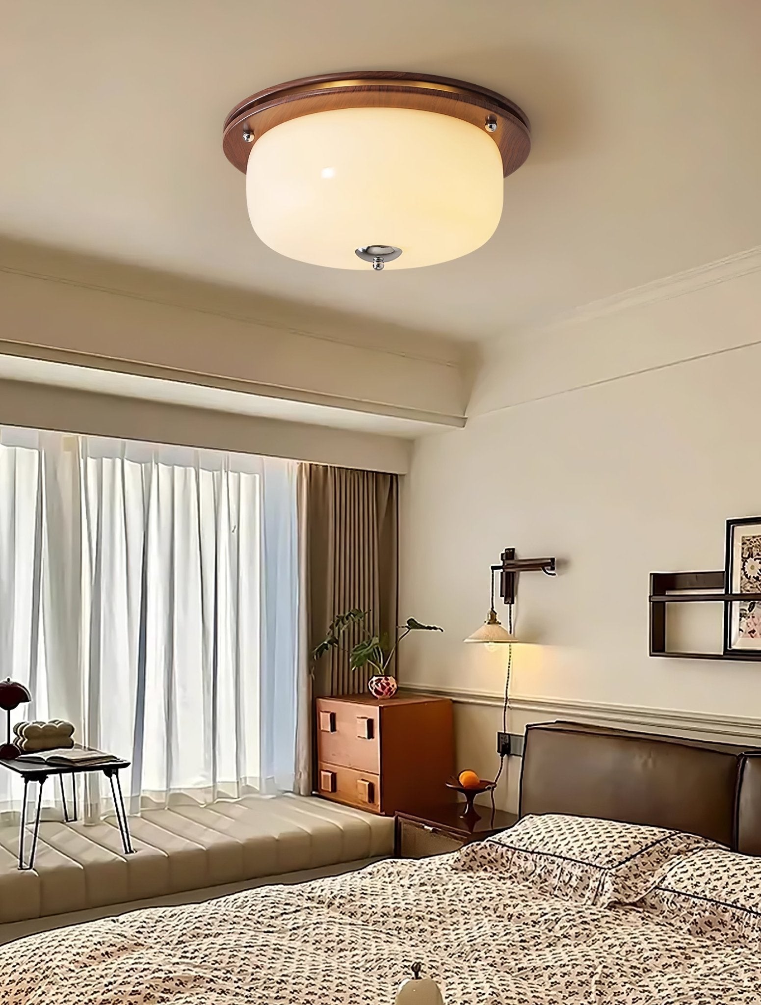 Vetheel Premium Nordic Art Dome Glass Ceiling Light - Letslighting