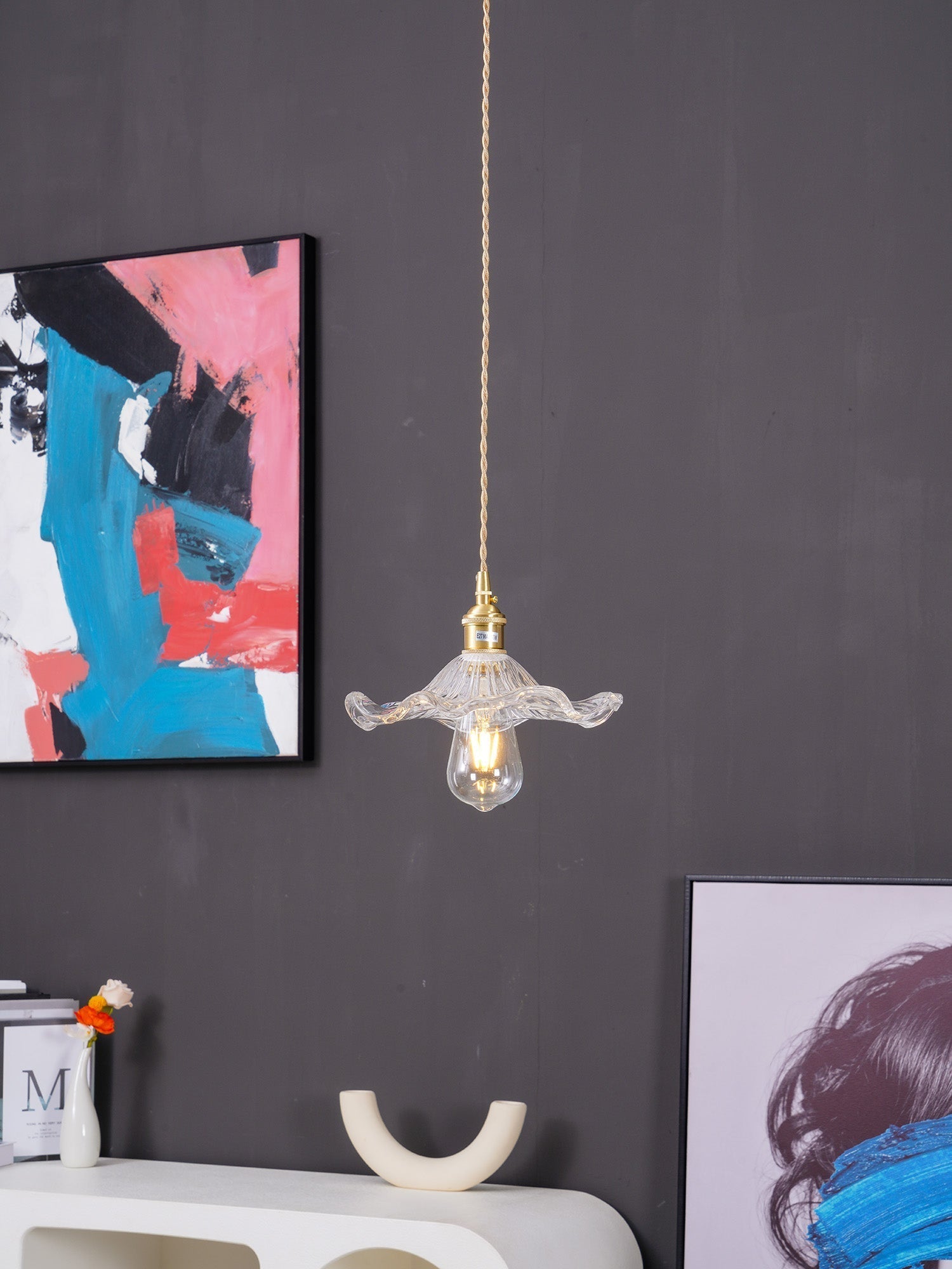 Daphne Modern Glass Flower Pendant Light - Letslighting