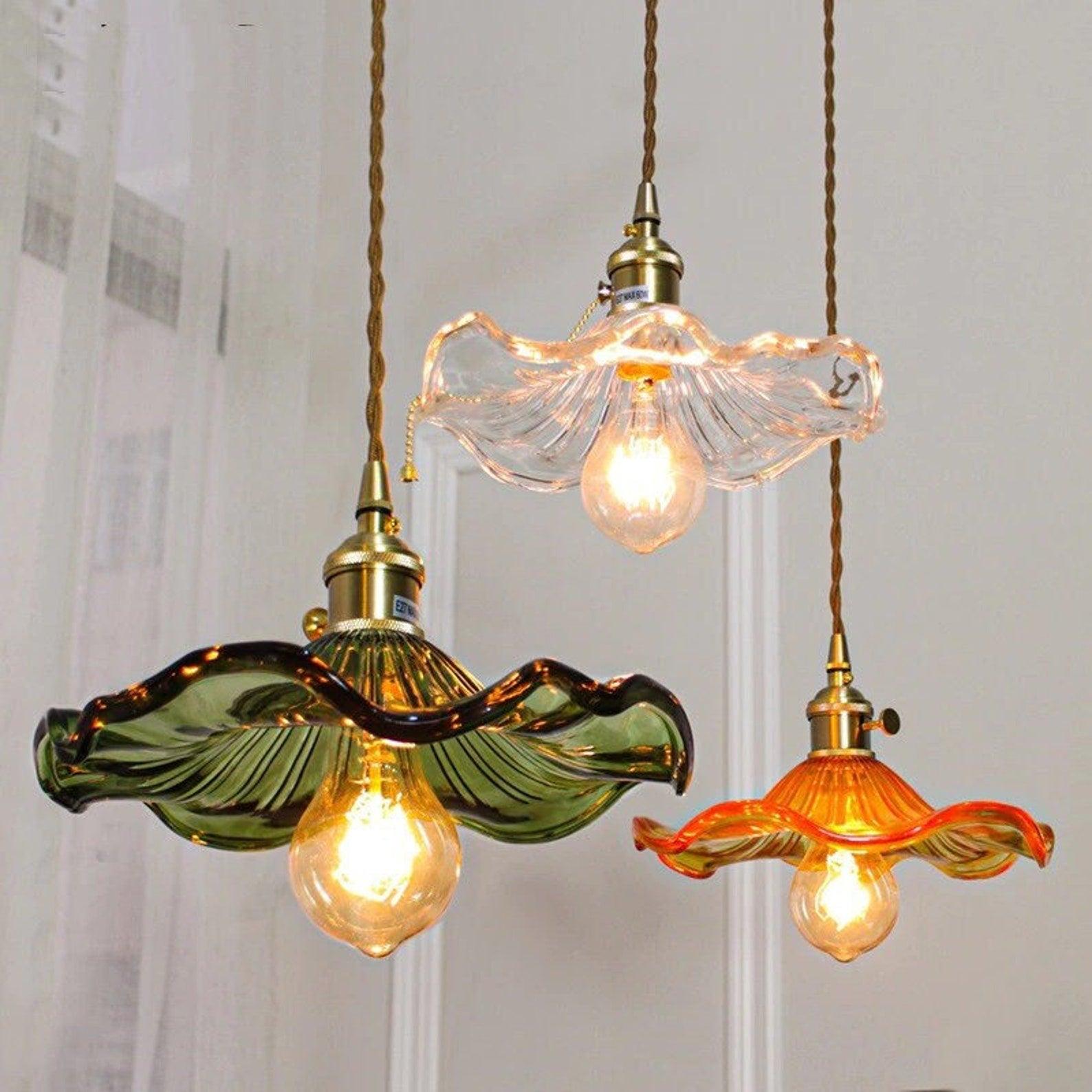 Daphne Modern Glass Flower Pendant Light - Letslighting
