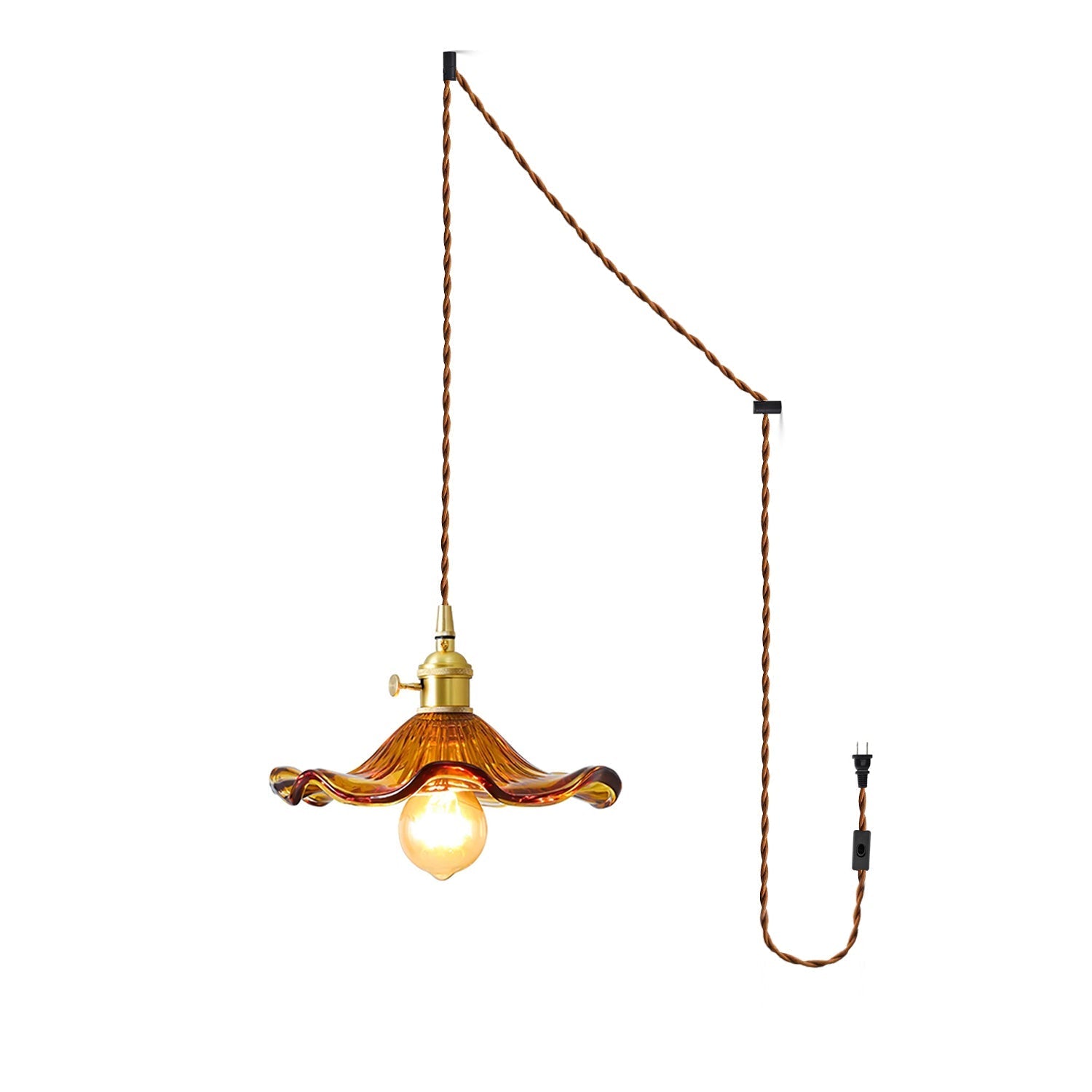Daphne Modern Glass Flower Pendant Light - Letslighting