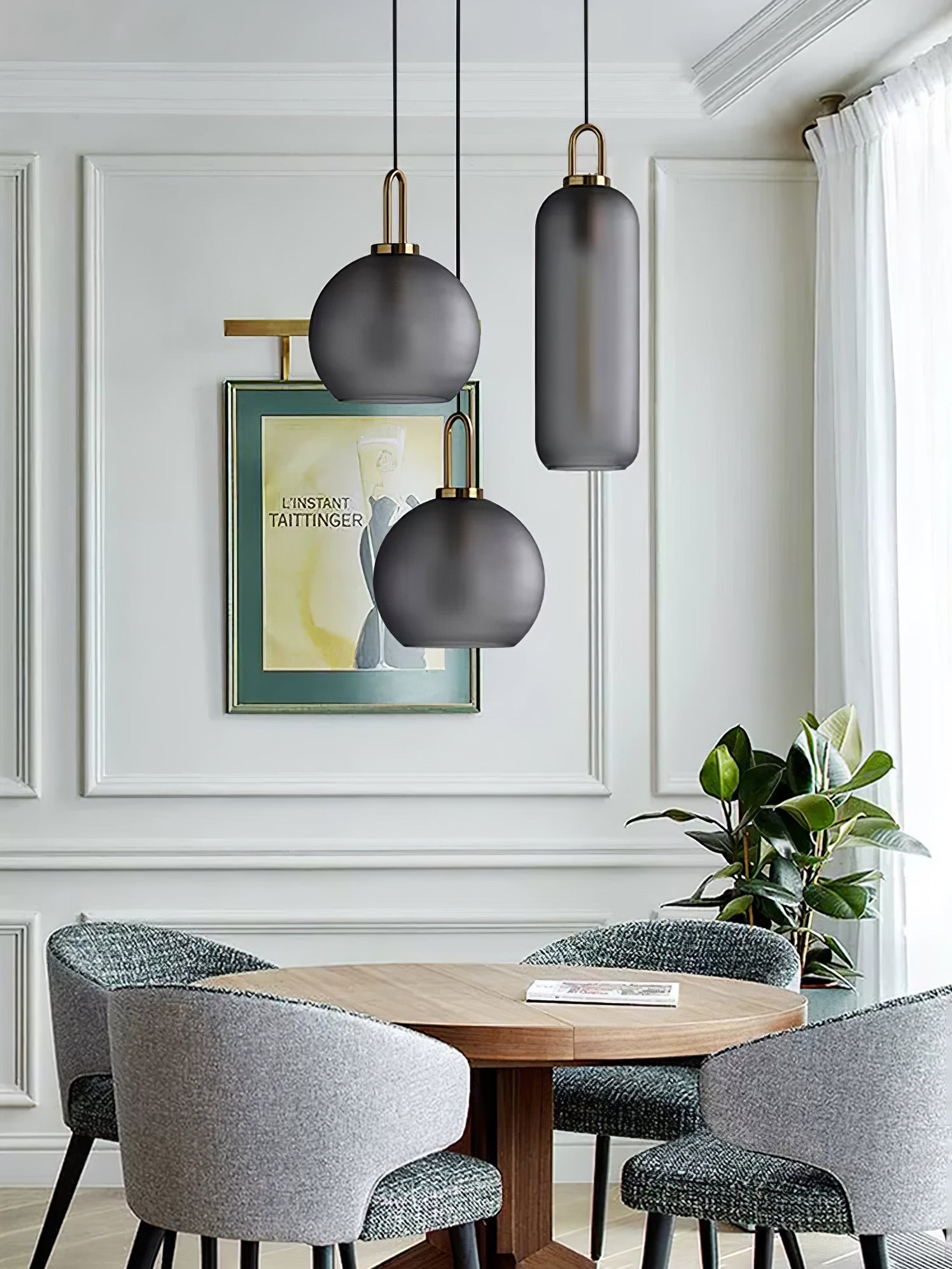 Lustra Pendant Lamp Pendulum Glass - Letslighting