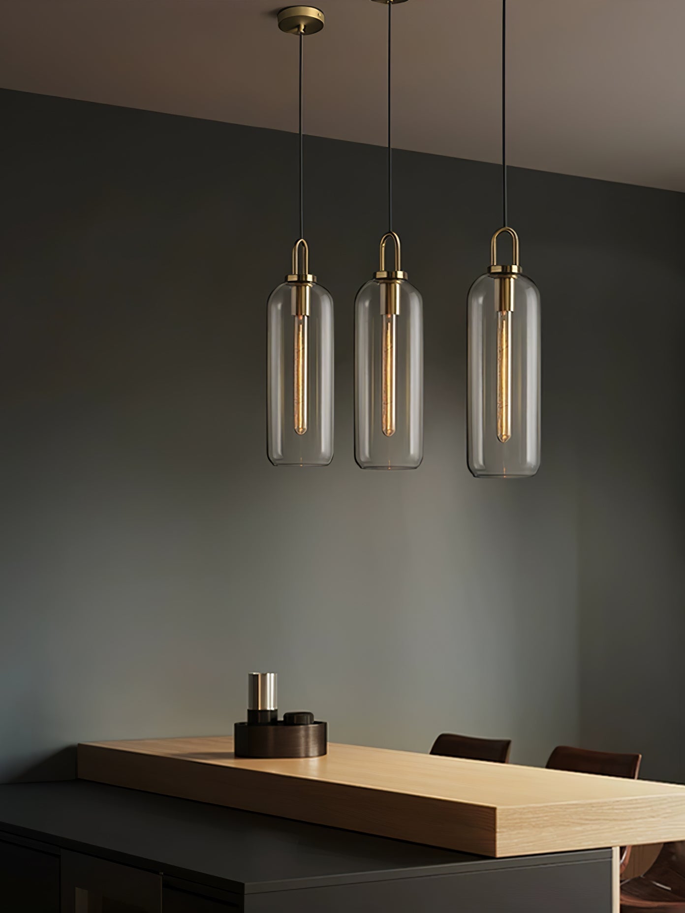 Lustra Pendant Lamp Pendulum Glass - Letslighting