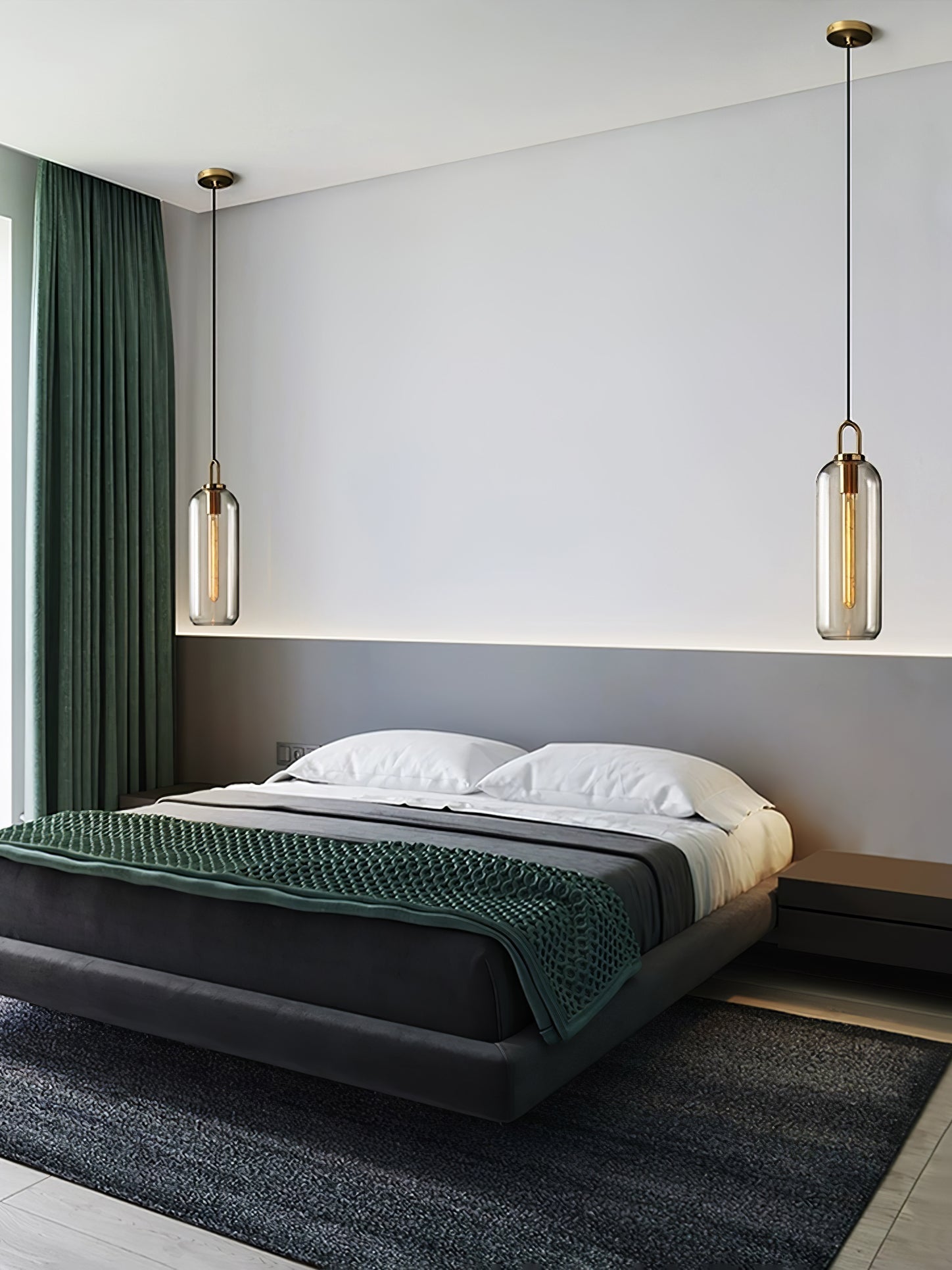 Lustra Pendant Lamp Pendulum Glass - Letslighting