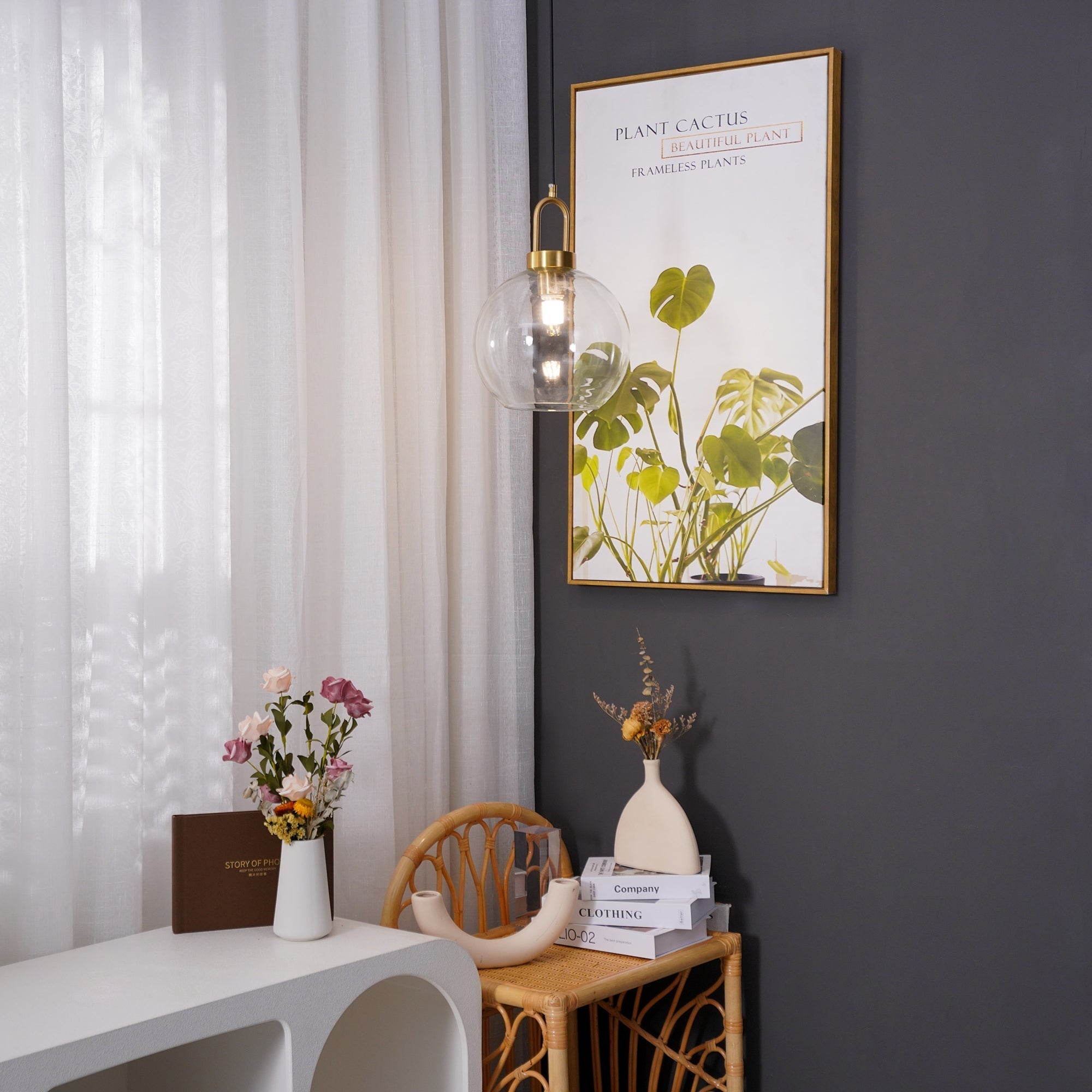 Lustra Pendant Lamp Pendulum Glass - Letslighting