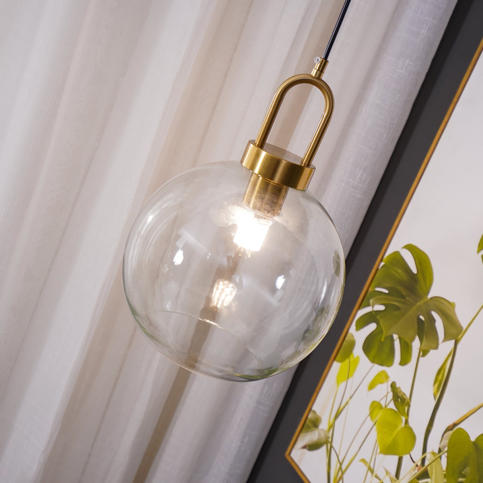Lustra Pendant Lamp Pendulum Glass - Letslighting