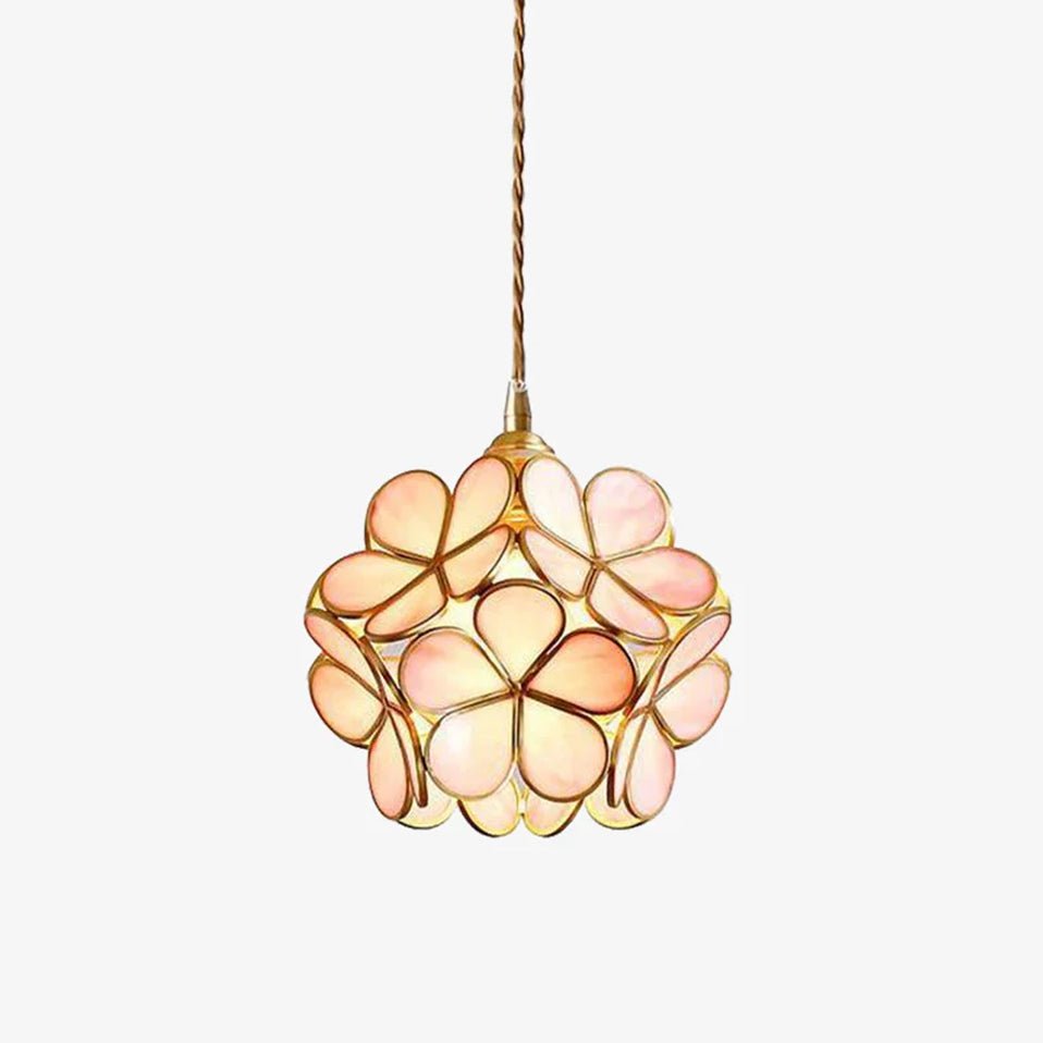 Lustra Pendant Lamp Glass Petal Shaped Kitchen - Letslighting