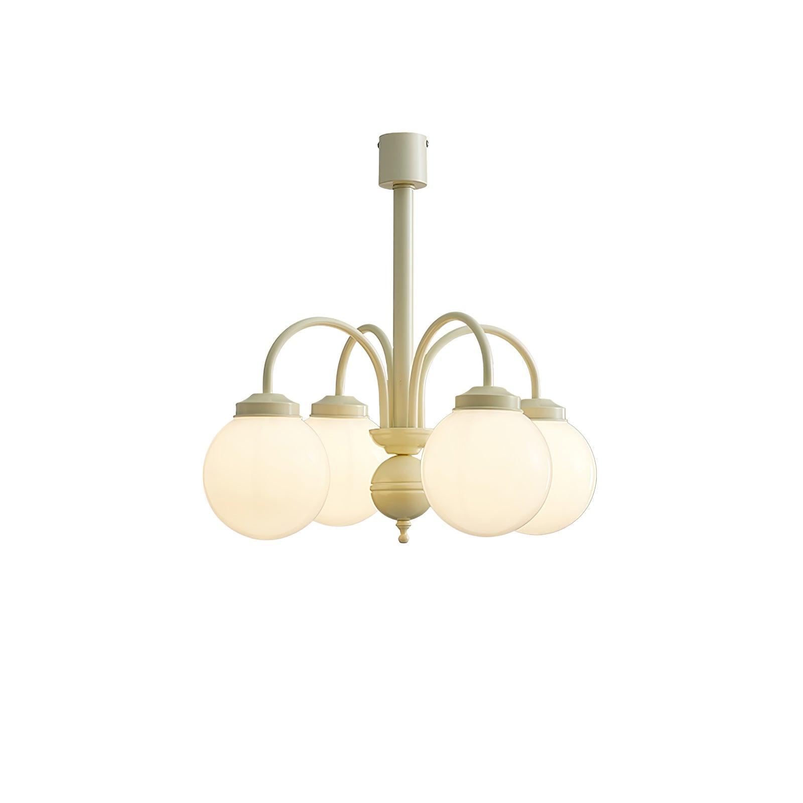 Lustra Chandelier Cream Glass Spheres - Letslighting