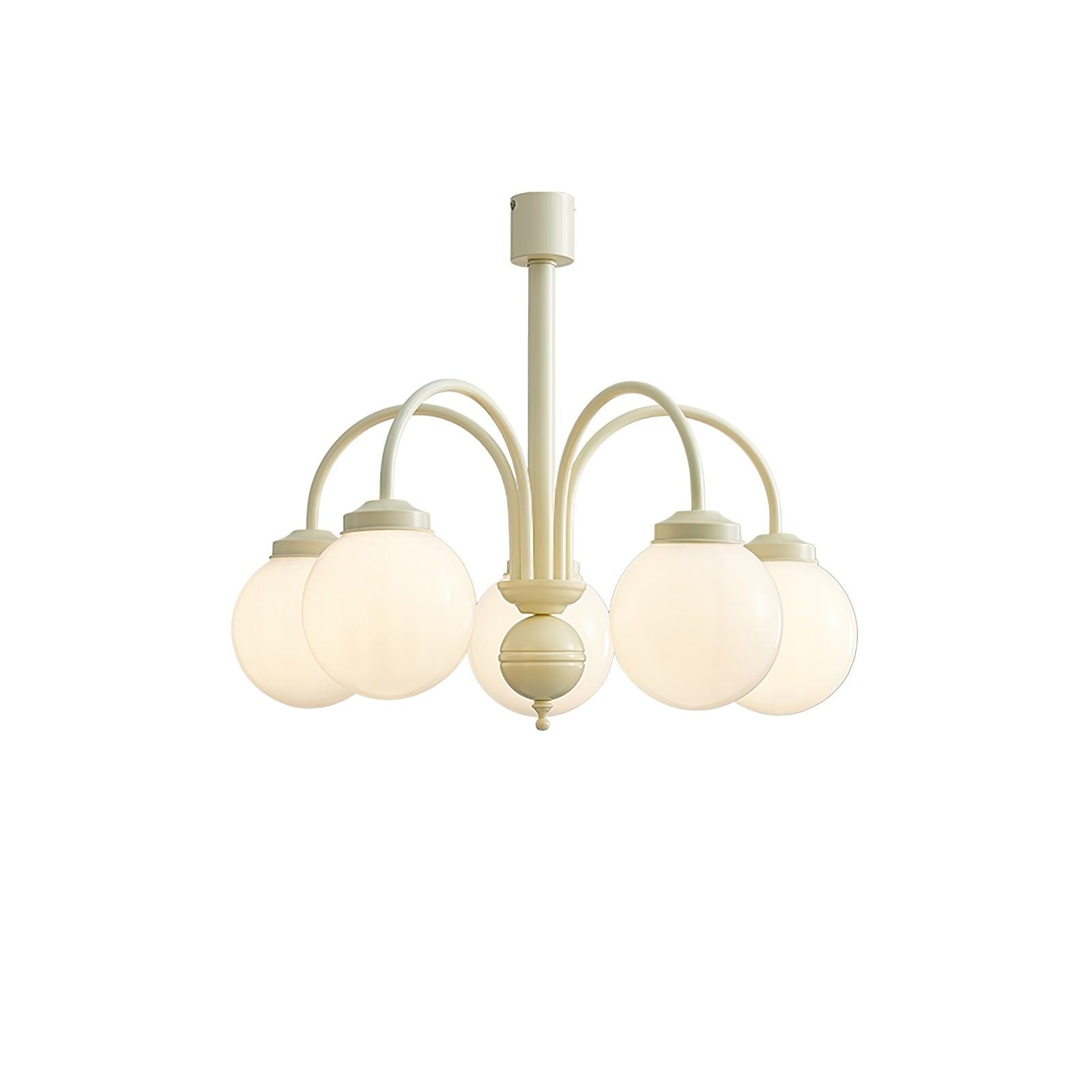 Lustra Chandelier Cream Glass Spheres - Letslighting