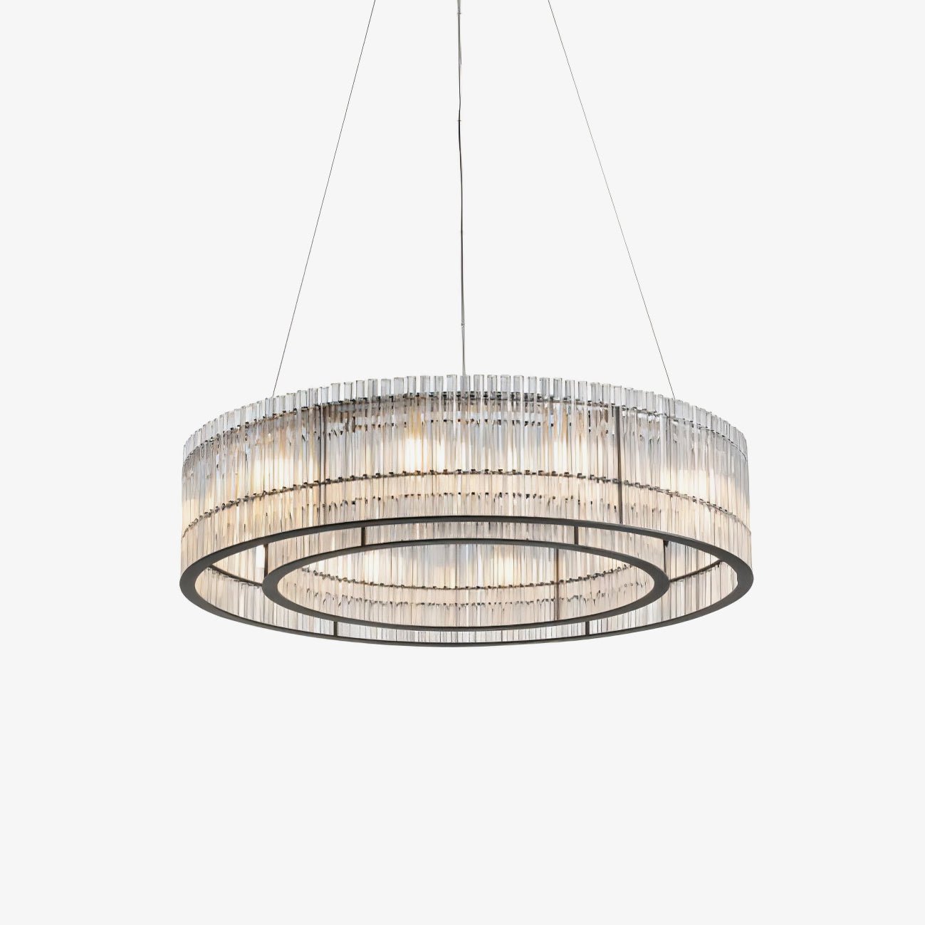 Lustra Pendant Lamp Glass Tube Ring Modern Luxury - Letslighting