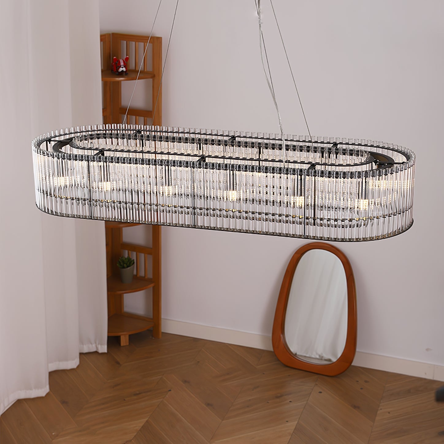 Lustra Pendant Lamp Glass Tube Ring Modern Luxury - Letslighting