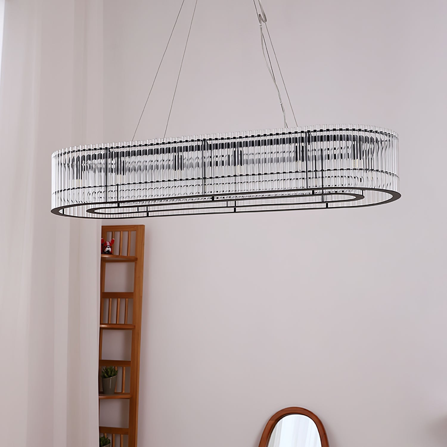 Lustra Pendant Lamp Glass Tube Ring Modern Luxury - Letslighting