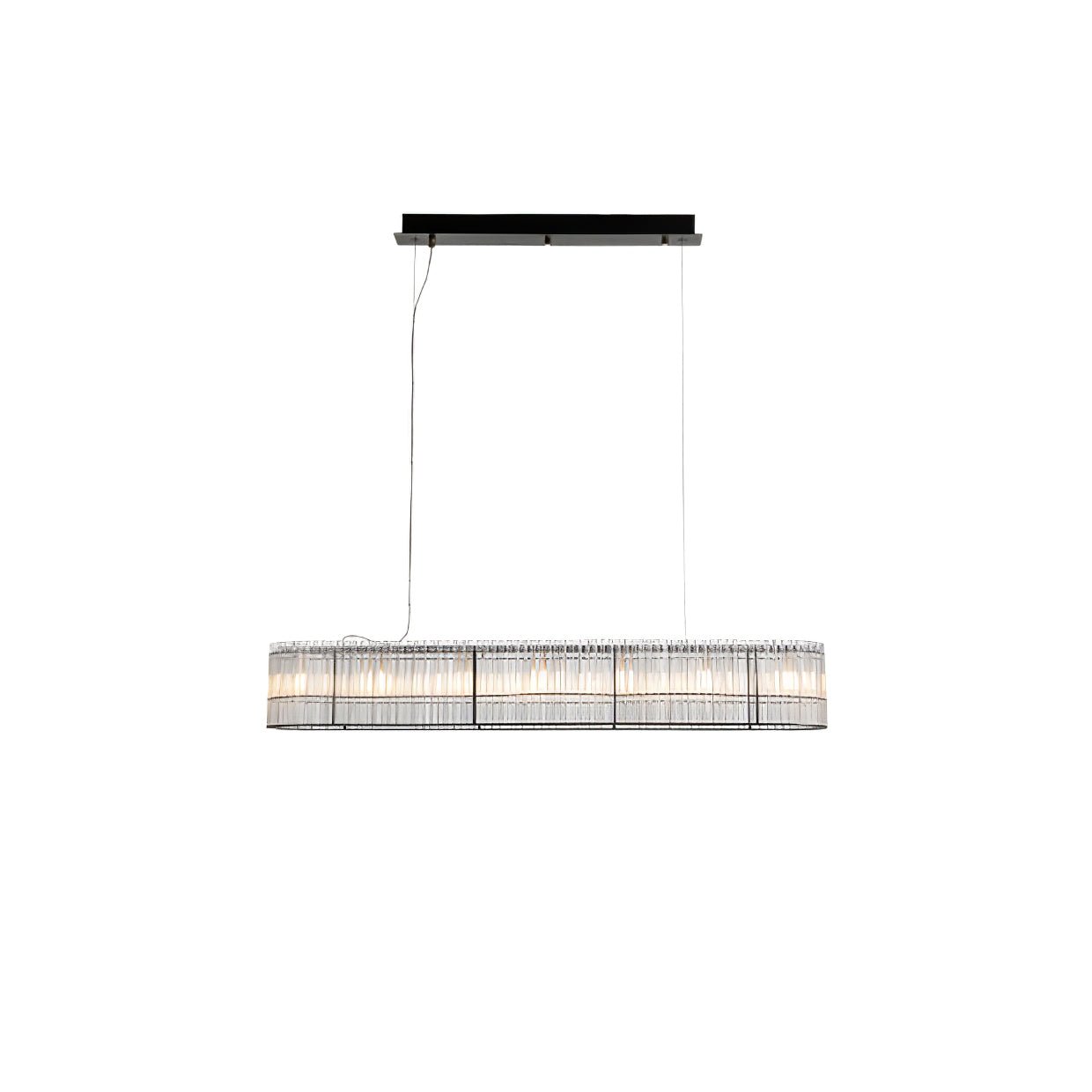 Lustra Pendant Lamp Glass Tube Ring Modern Luxury - Letslighting