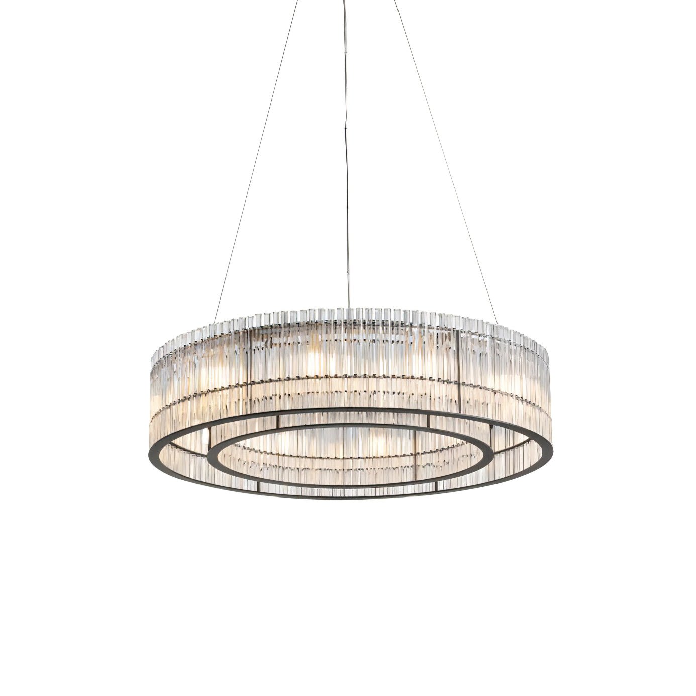 Lustra Pendant Lamp Glass Tube Ring Modern Luxury - Letslighting
