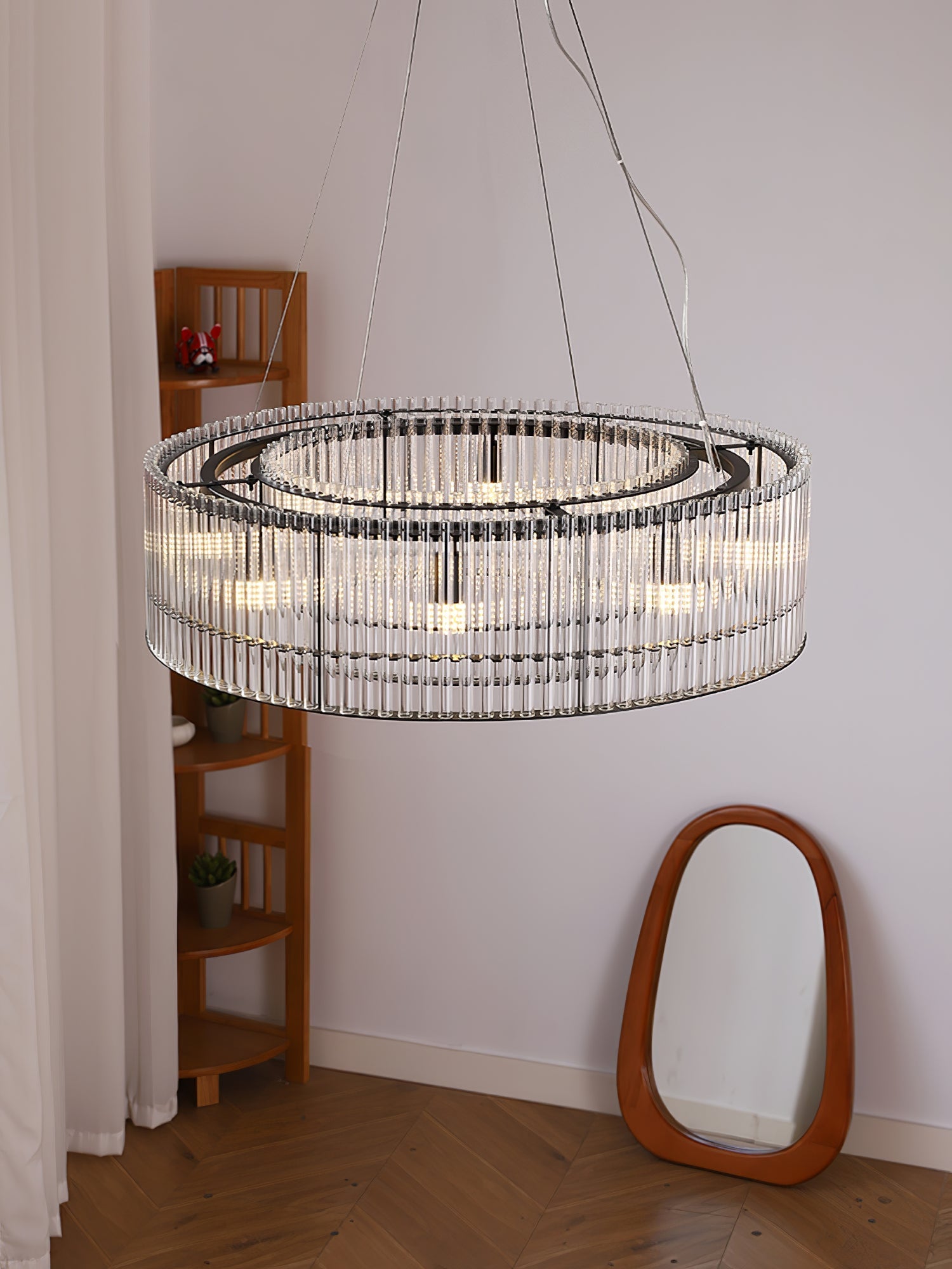 Lustra Pendant Lamp Glass Tube Ring Modern Luxury - Letslighting
