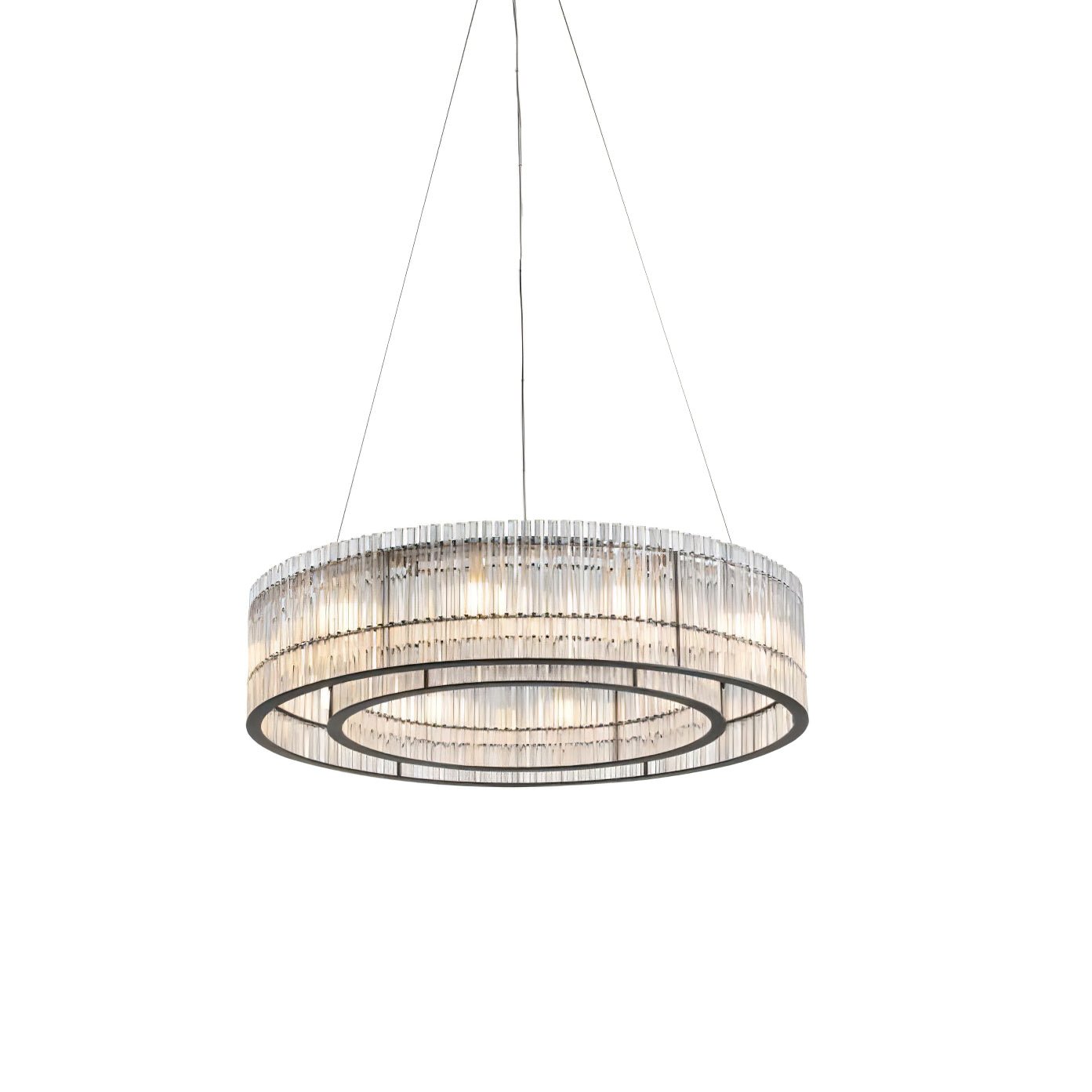 Lustra Pendant Lamp Glass Tube Ring Modern Luxury - Letslighting