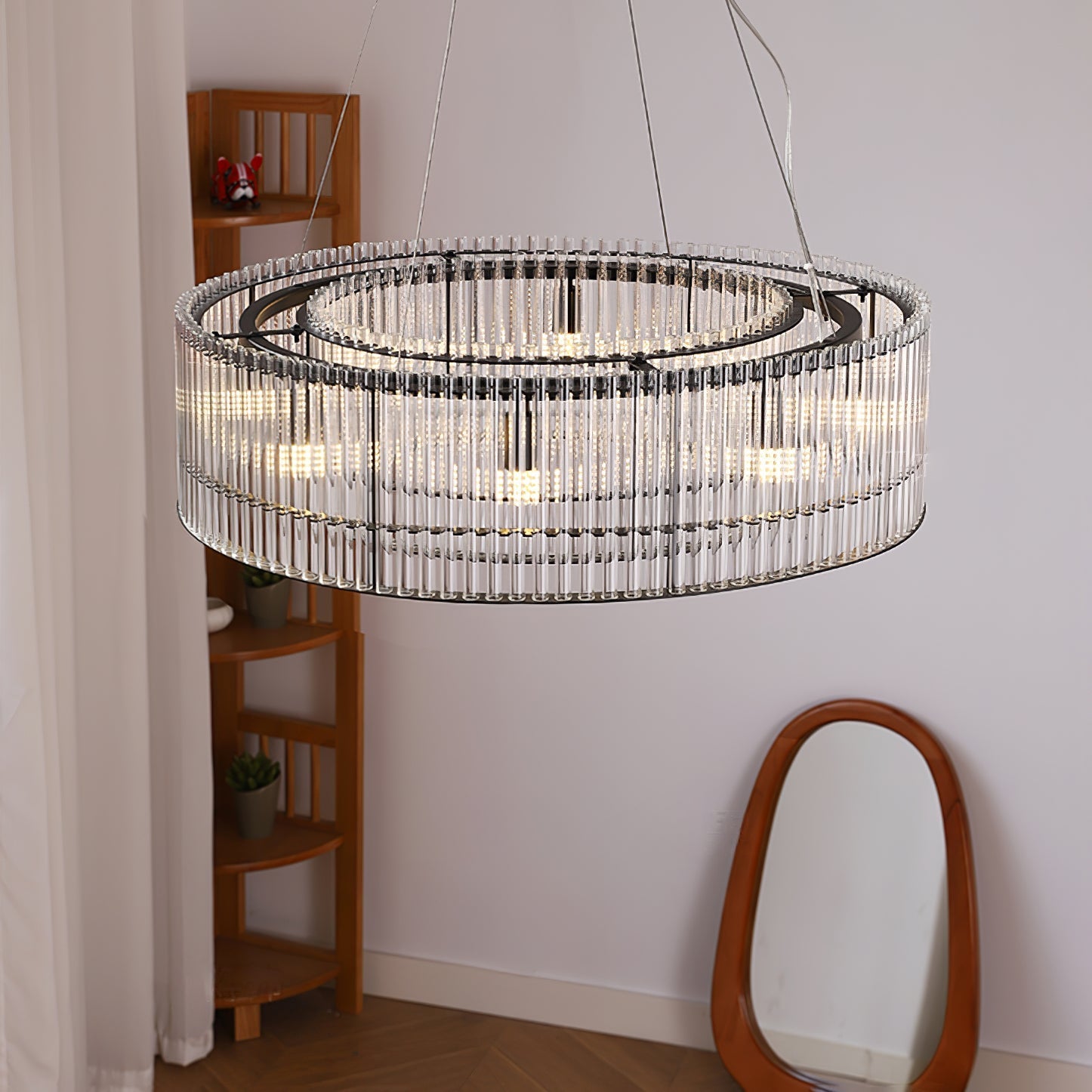Lustra Pendant Lamp Glass Tube Ring Modern Luxury - Letslighting
