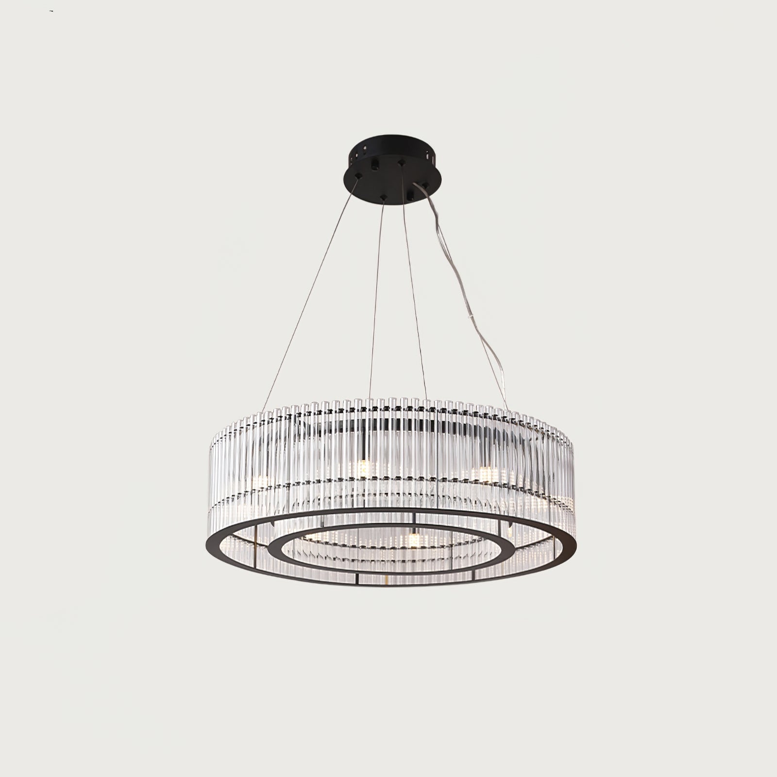 Lustra Pendant Lamp Glass Tube Ring Modern Luxury - Letslighting