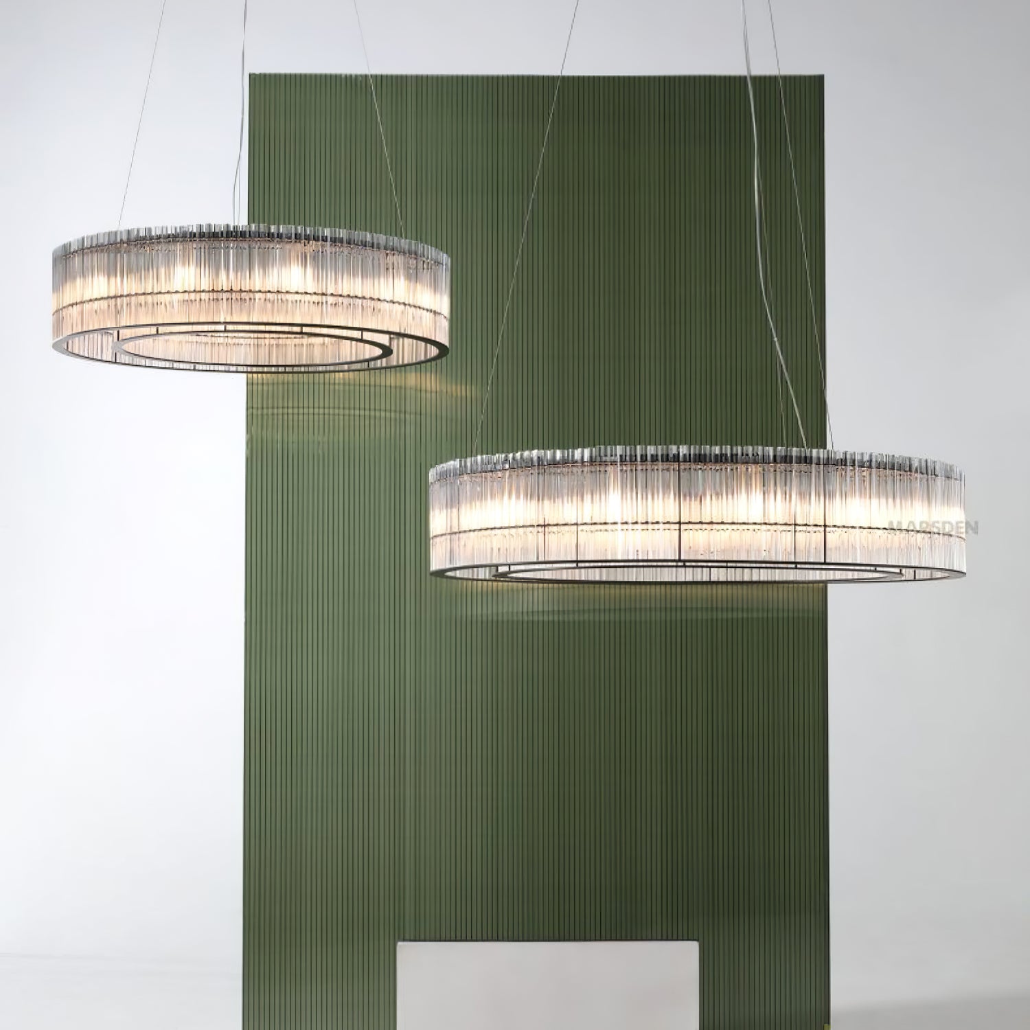 Lustra Pendant Lamp Glass Tube Ring Modern Luxury - Letslighting