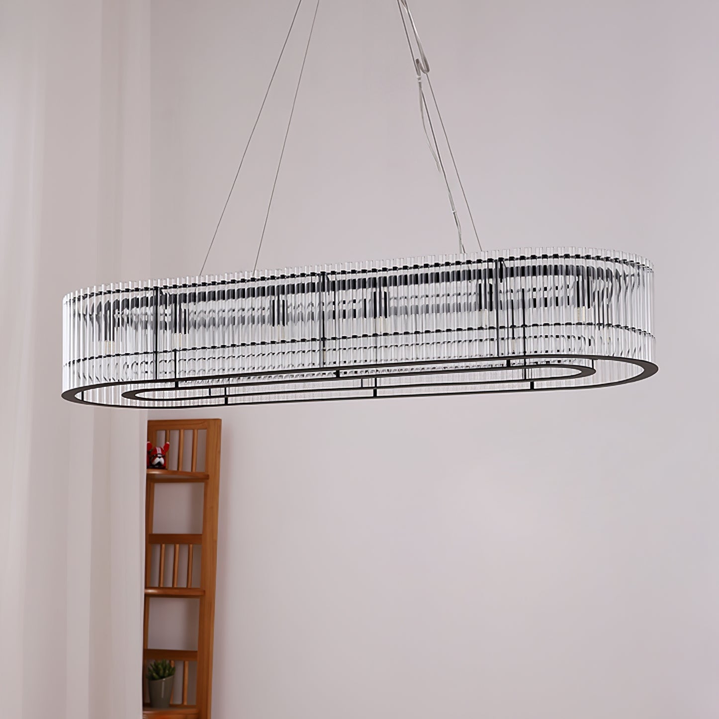 Lustra Pendant Lamp Glass Tube Ring Modern Luxury - Letslighting