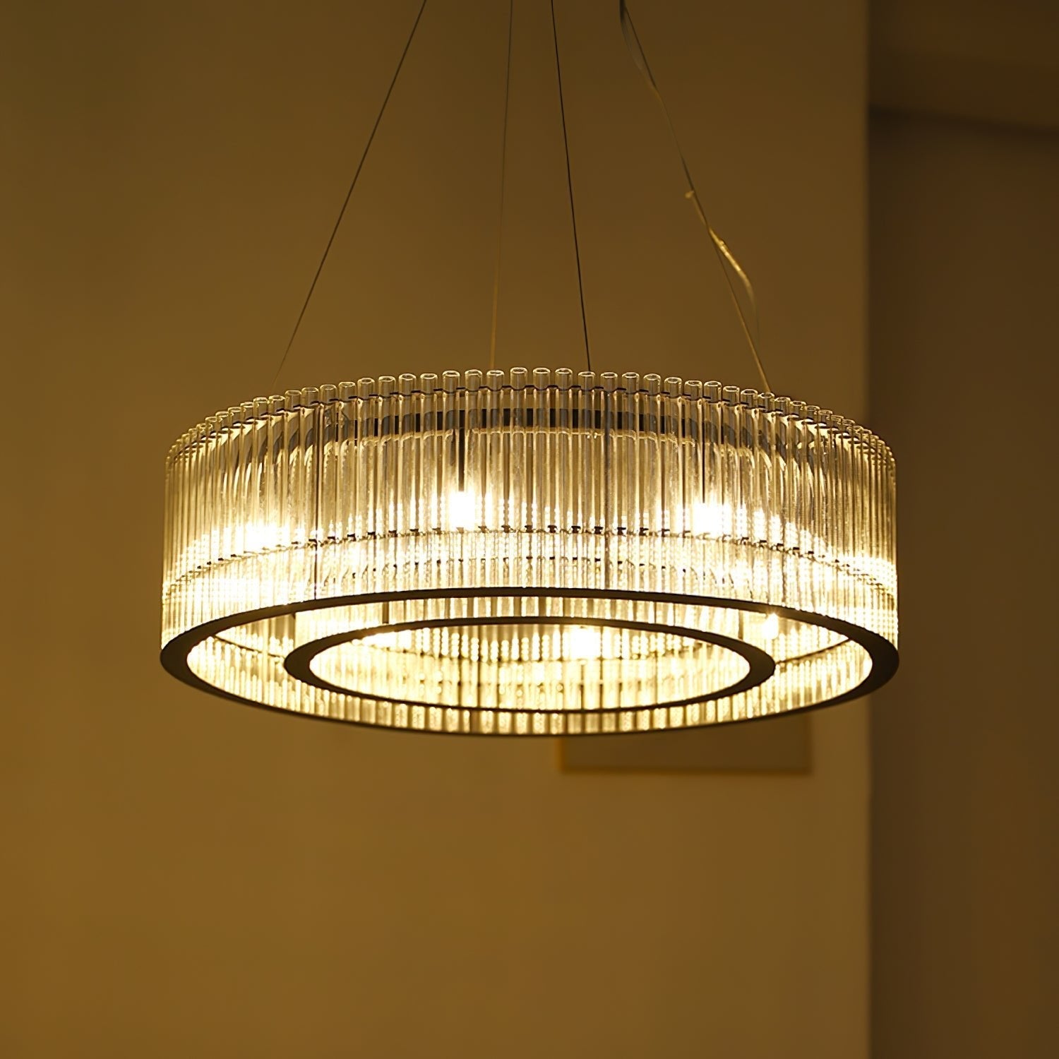 Lustra Pendant Lamp Glass Tube Ring Modern Luxury - Letslighting
