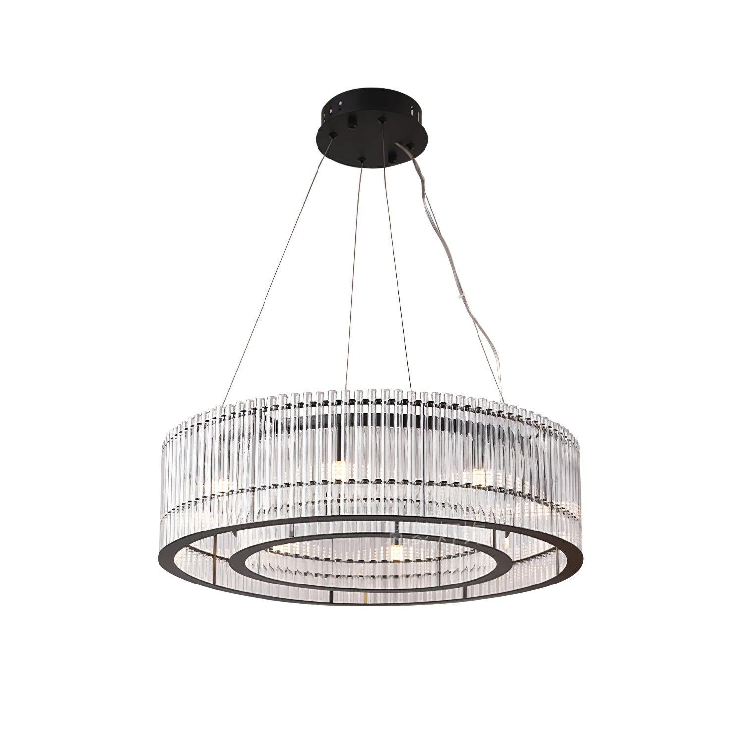 Lustra Pendant Lamp Glass Tube Ring Modern Luxury - Letslighting