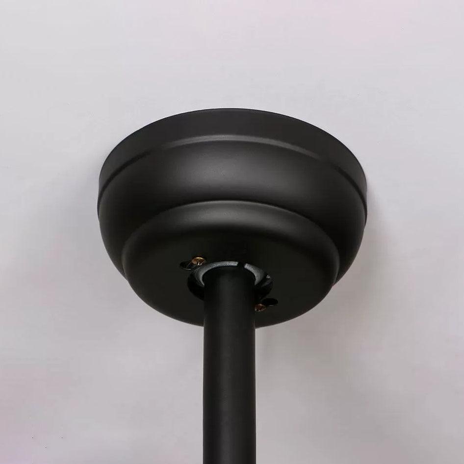 Zazoren Vintage Black Glass Ceiling Fan Light - Letslighting