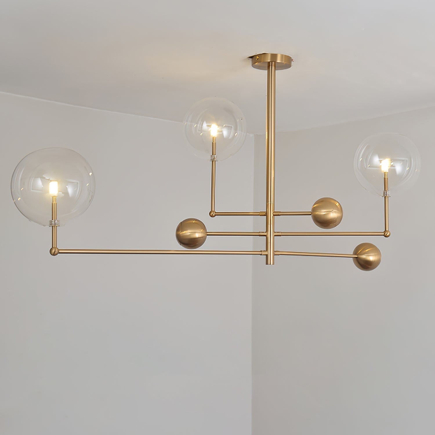 Orbit Contemporary Glass Chandelier - Letslighting