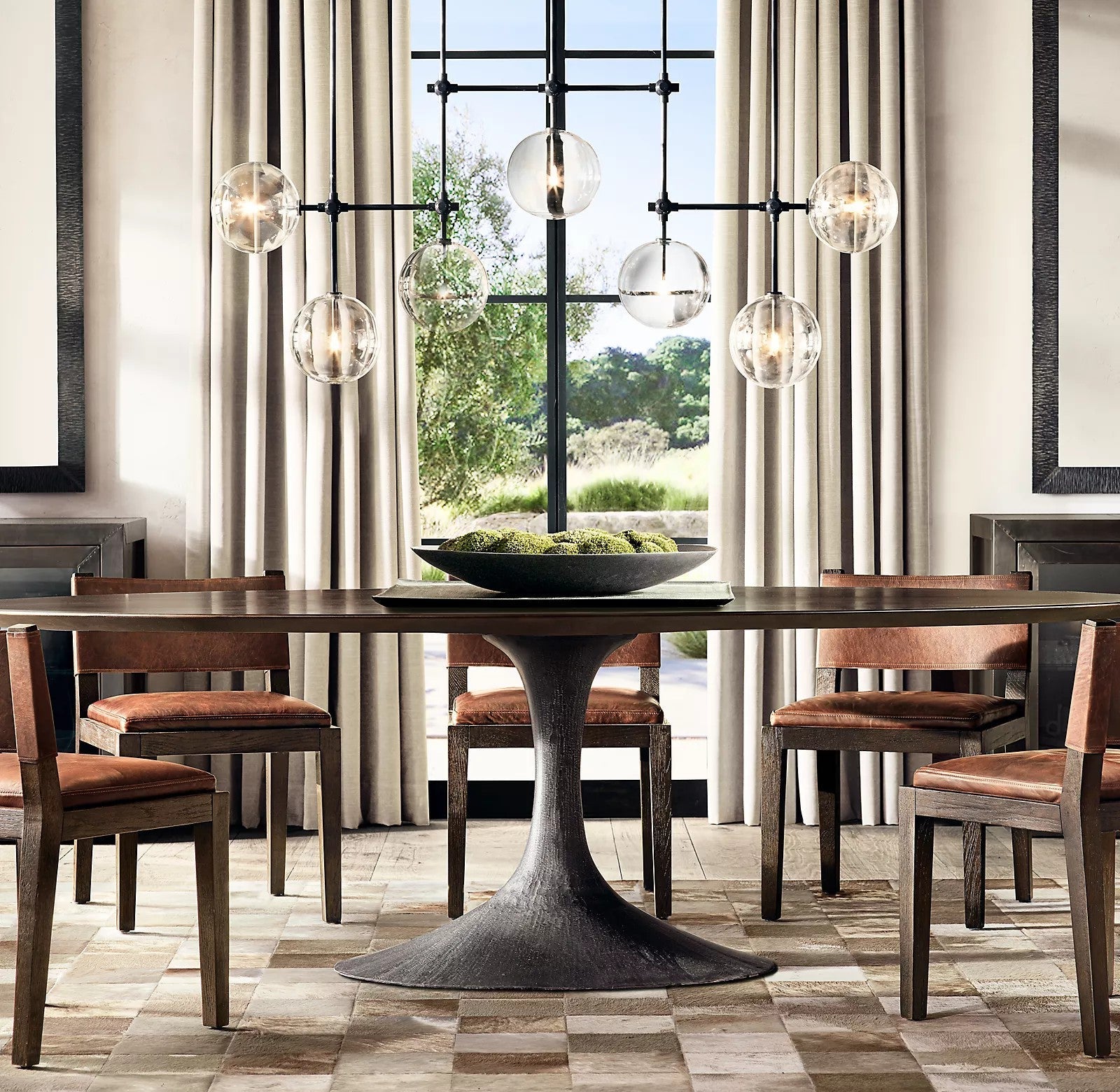 Orbit Contemporary Glass Chandelier - Letslighting