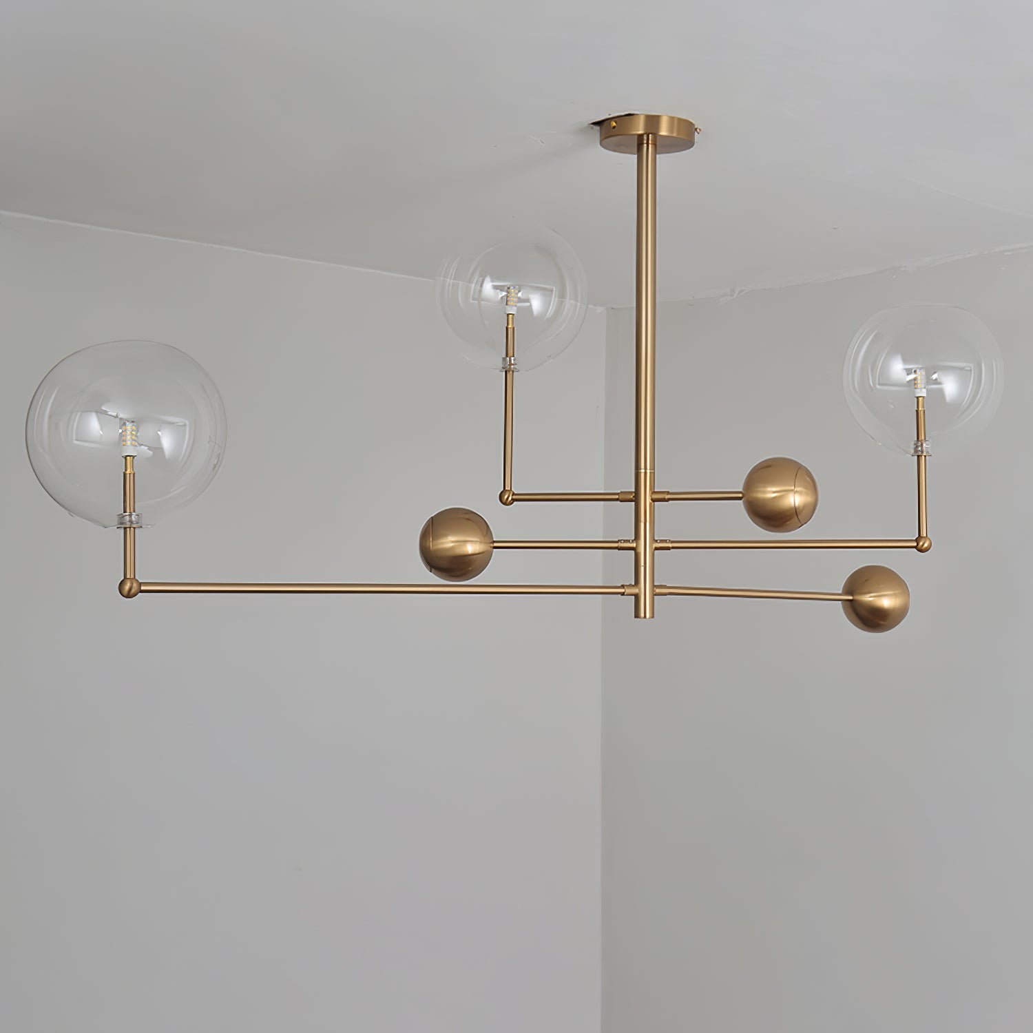 Orbit Contemporary Glass Chandelier - Letslighting