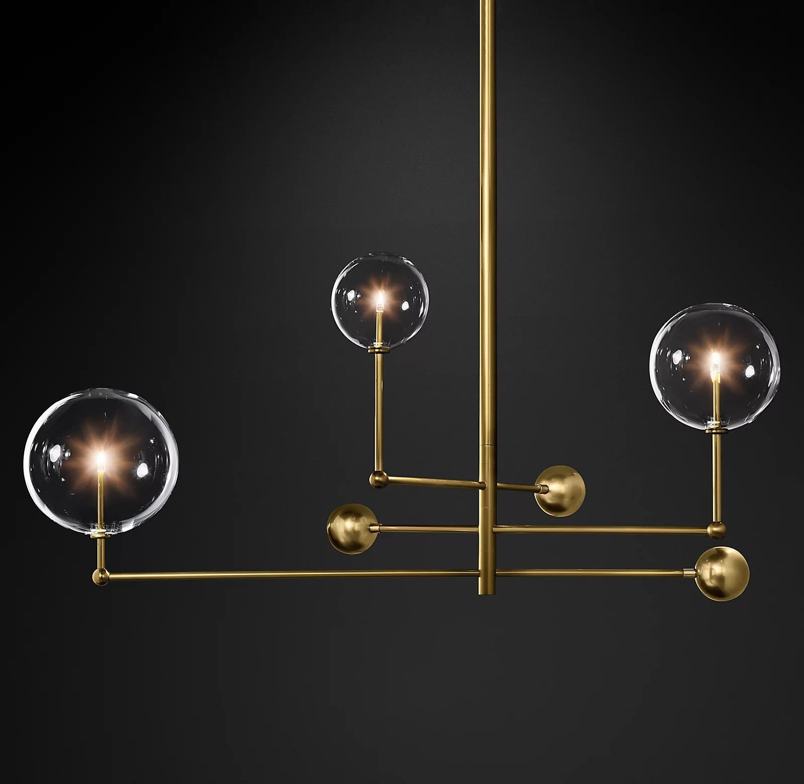 Orbit Contemporary Glass Chandelier - Letslighting