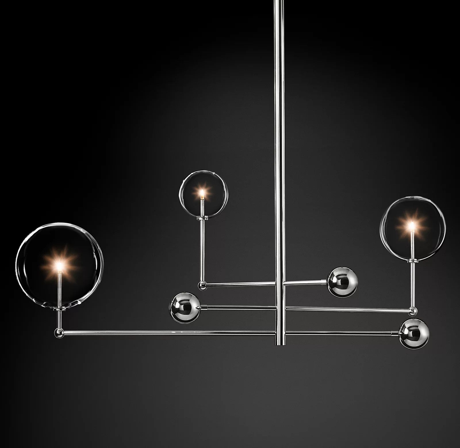 Orbit Contemporary Glass Chandelier - Letslighting