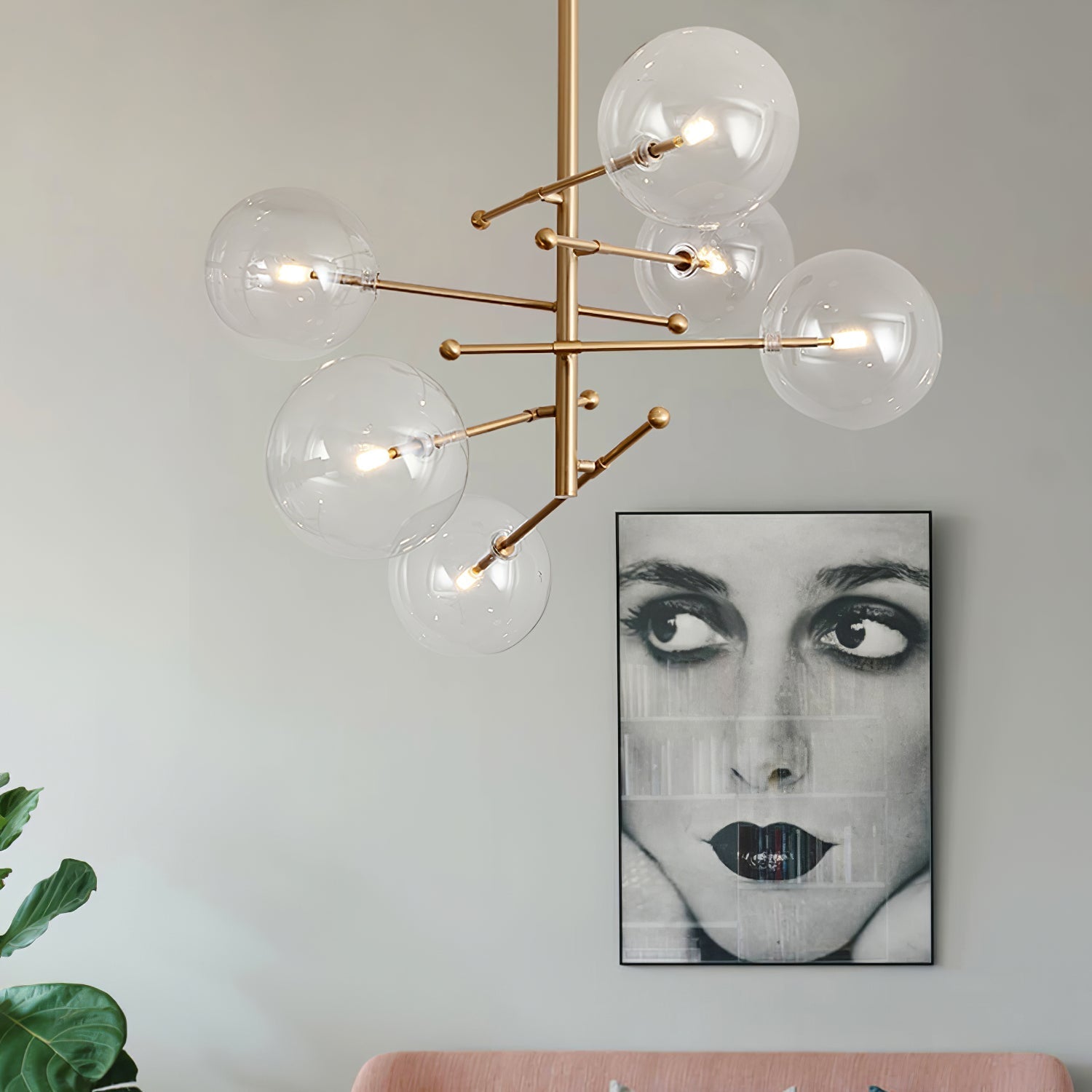 Orbit Contemporary Glass Chandelier - Letslighting