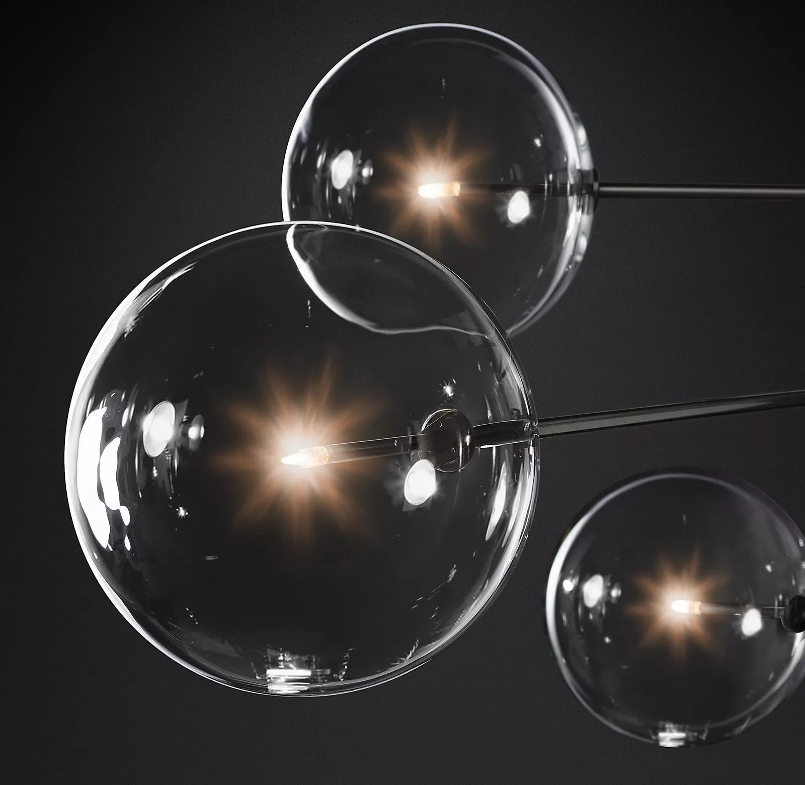 Orbit Contemporary Glass Chandelier - Letslighting