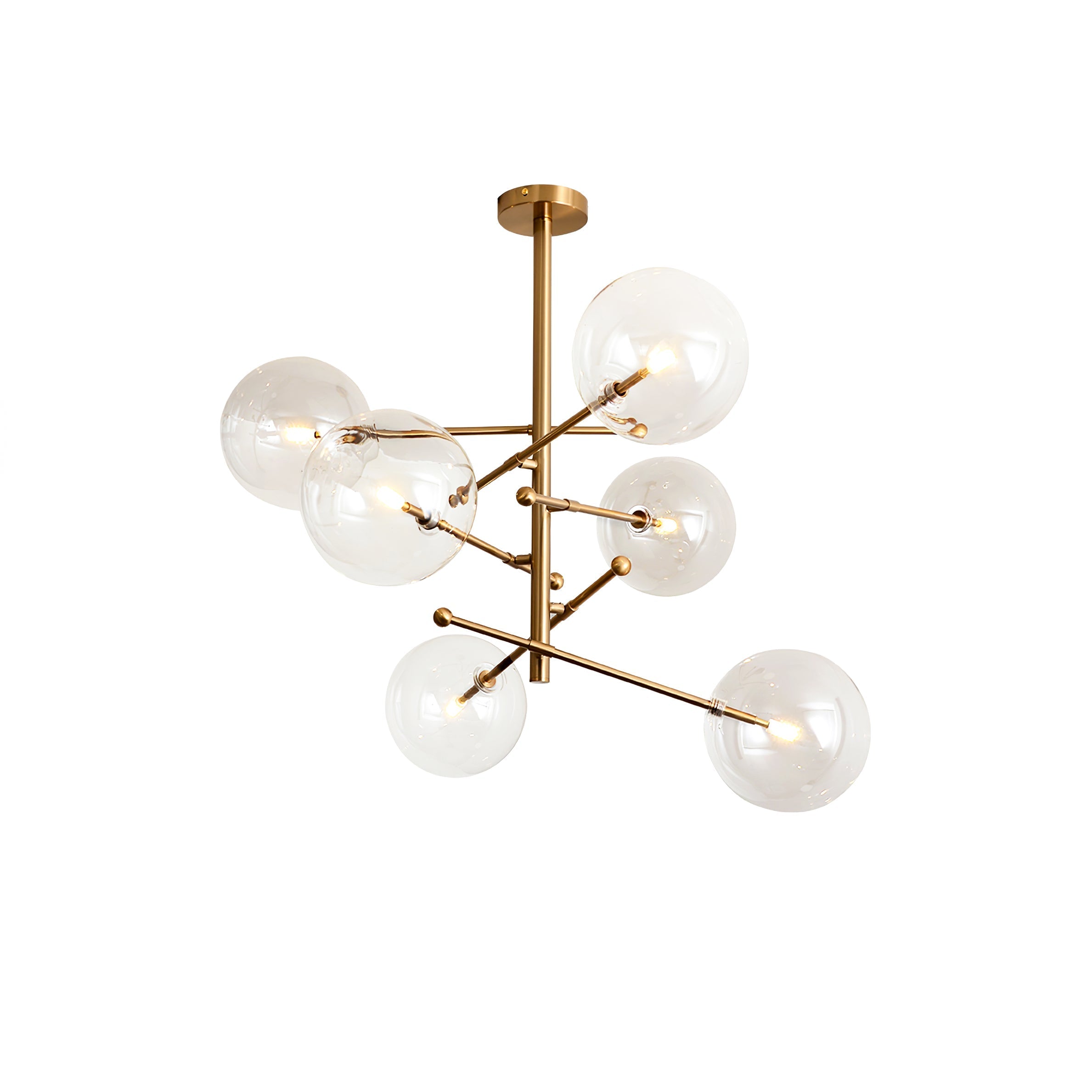Orbit Contemporary Glass Chandelier - Letslighting
