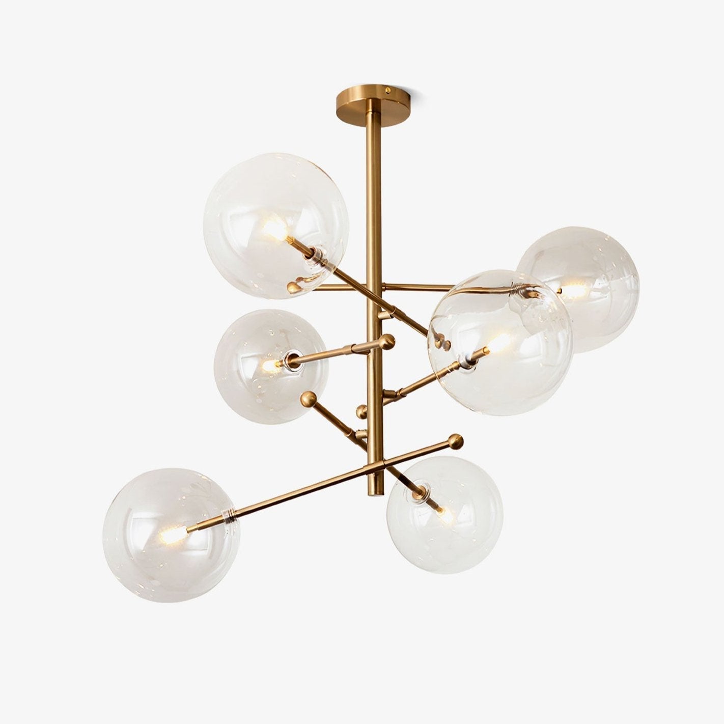 Orbit Contemporary Glass Chandelier - Letslighting