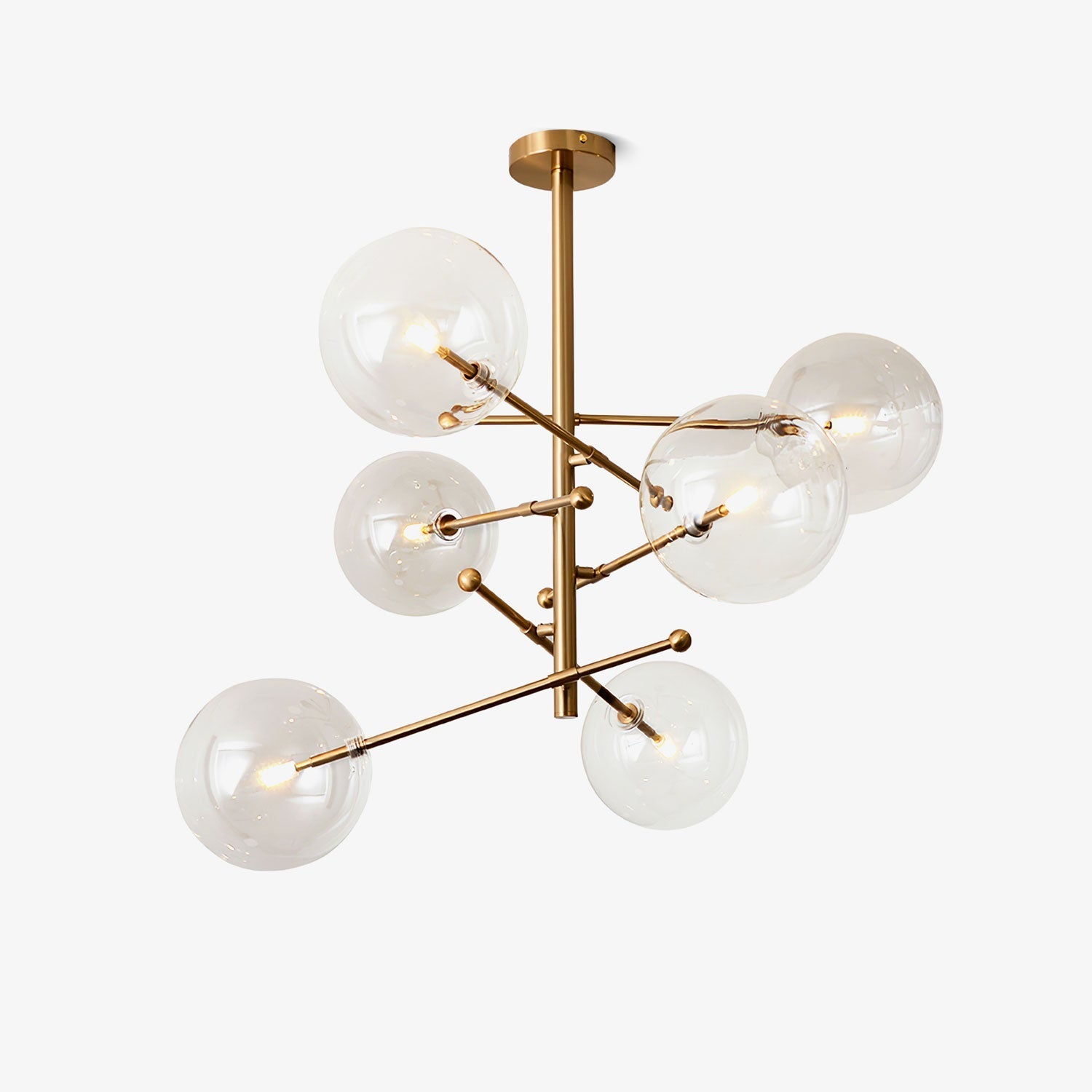 Orbit Contemporary Glass Chandelier - Letslighting