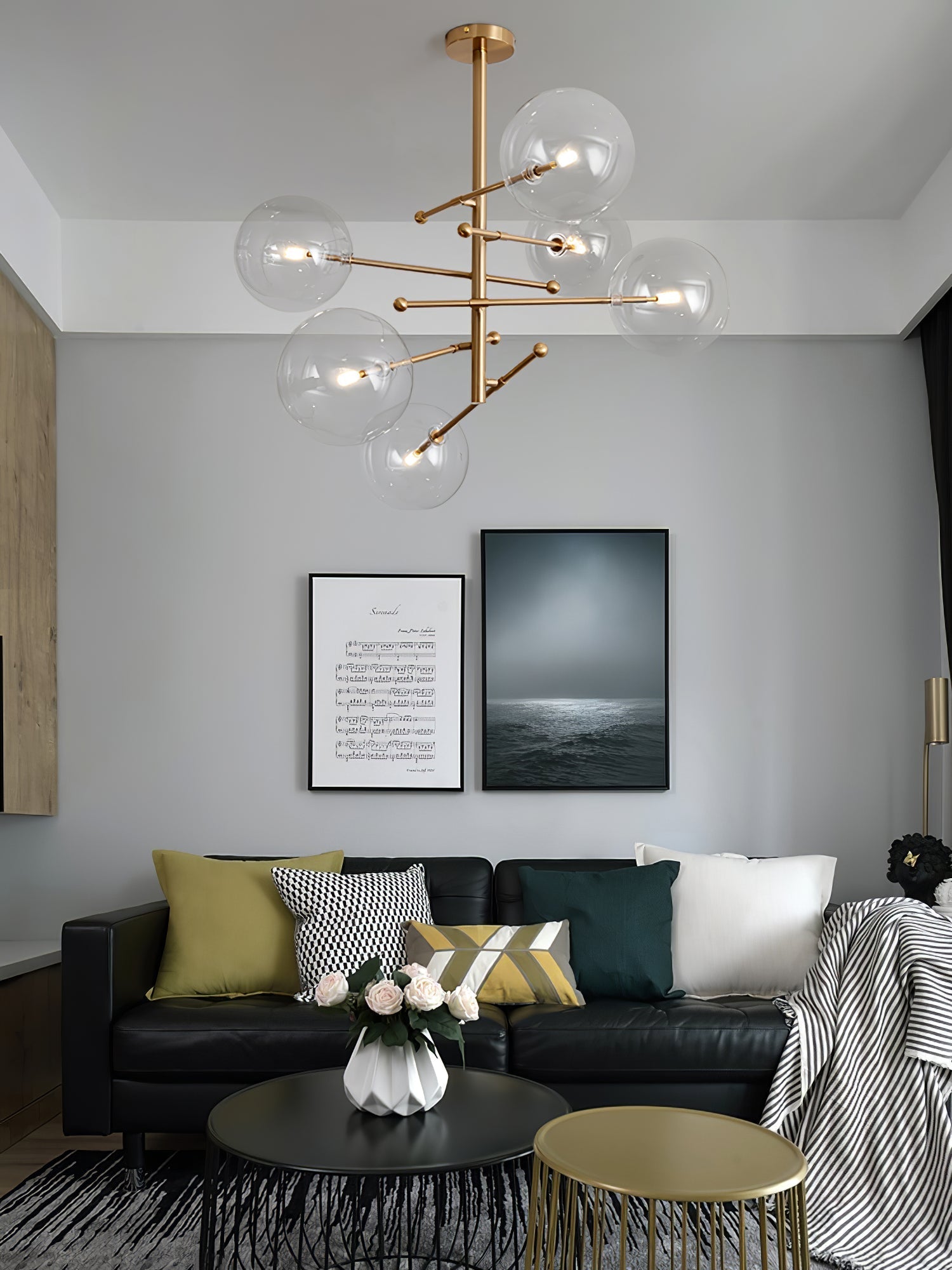 Orbit Contemporary Glass Chandelier - Letslighting