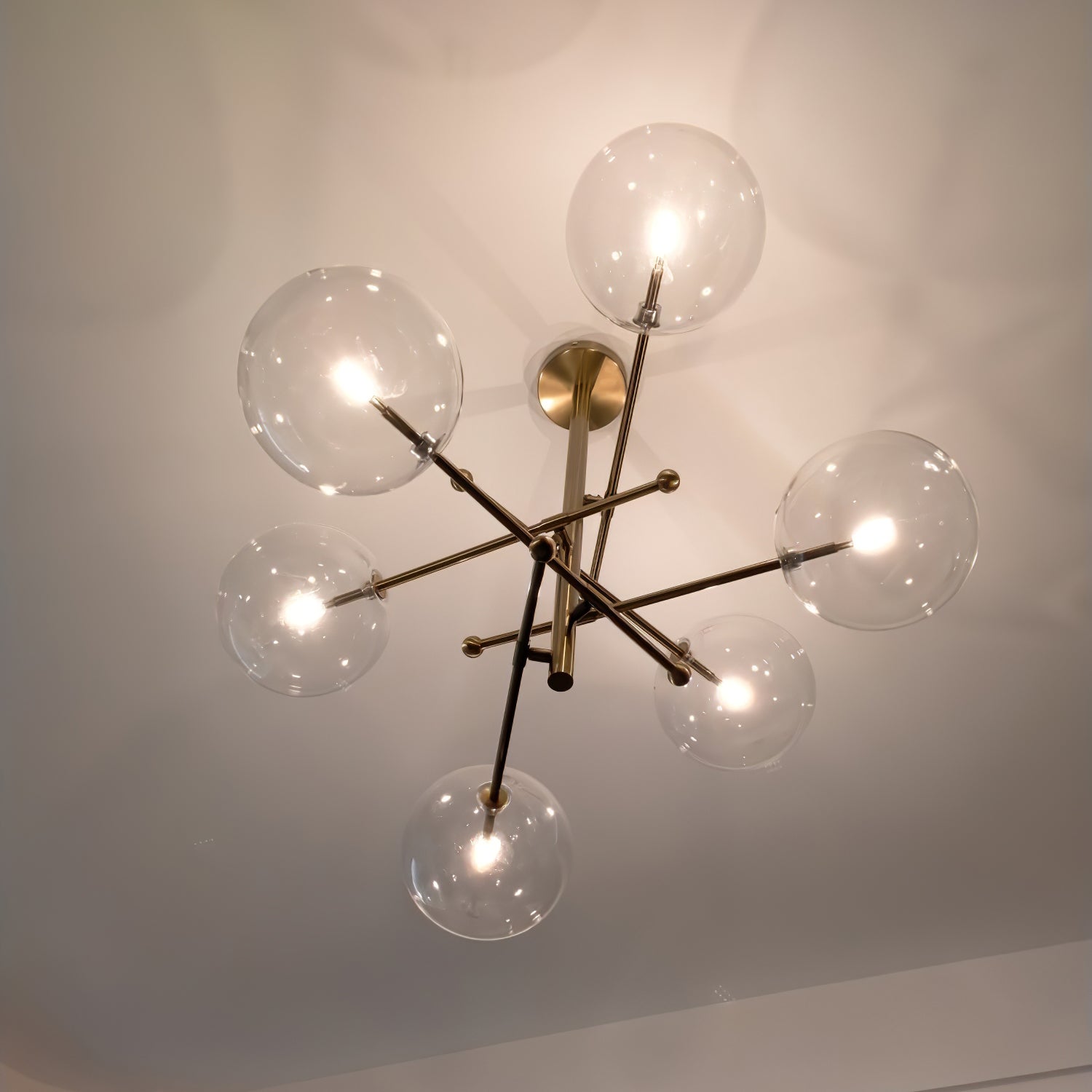 Orbit Contemporary Glass Chandelier - Letslighting