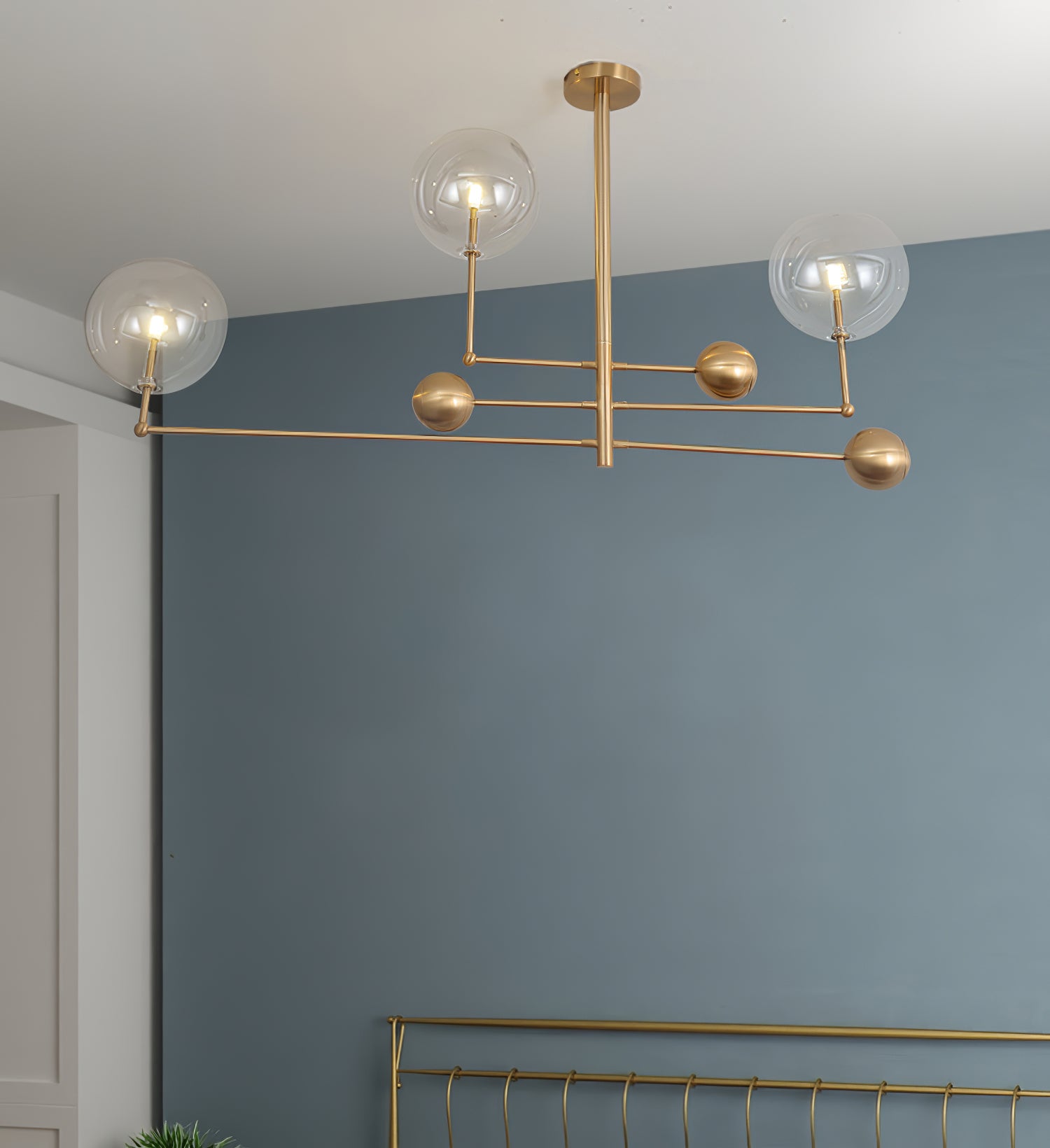 Orbit Contemporary Glass Chandelier - Letslighting