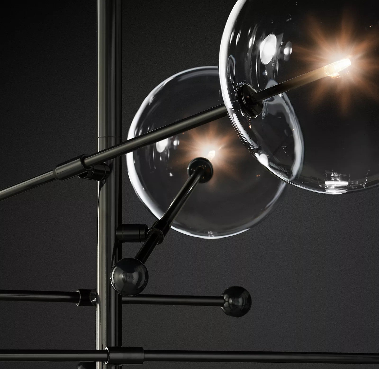 Orbit Contemporary Glass Chandelier - Letslighting