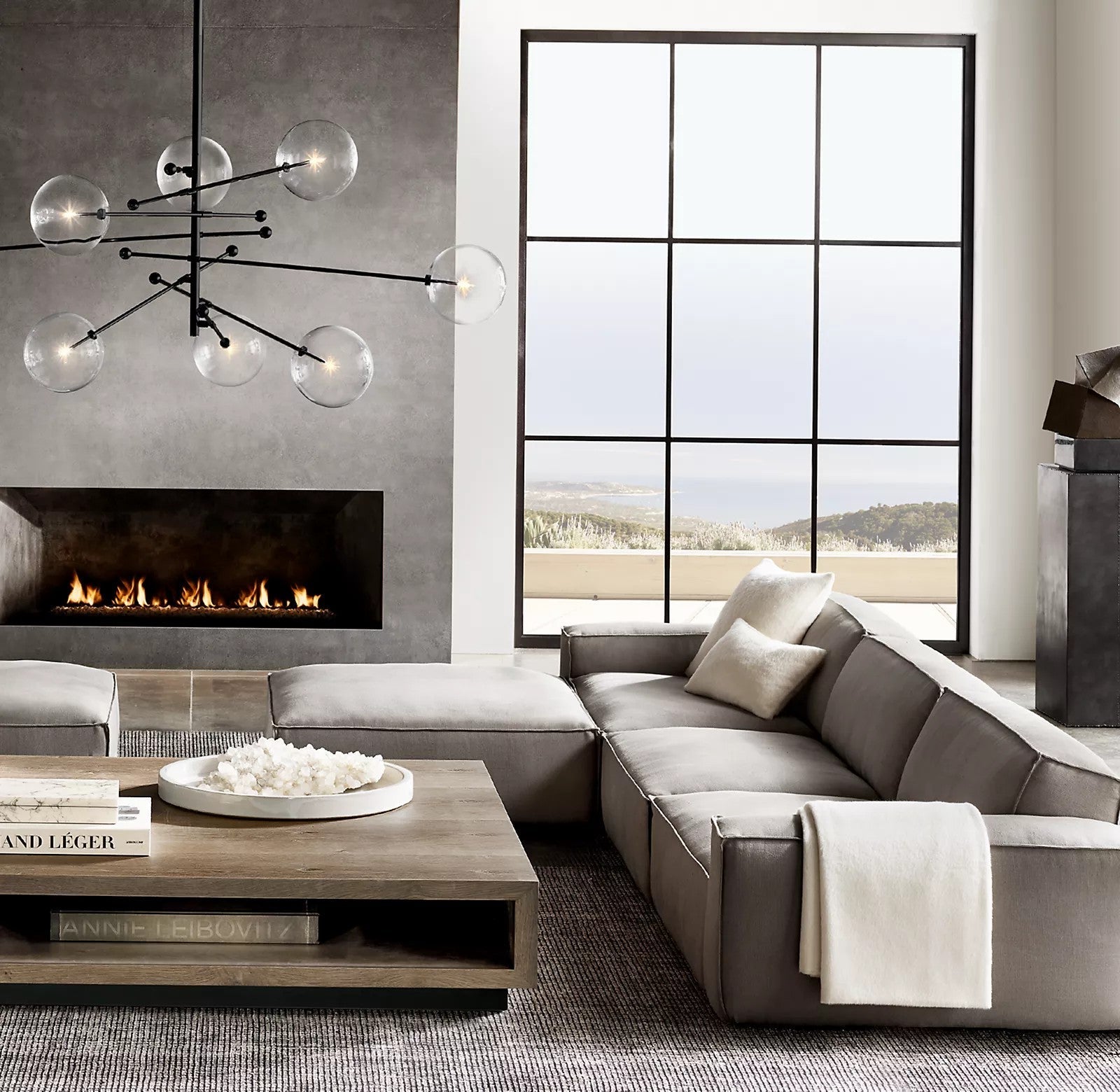 Orbit Contemporary Glass Chandelier - Letslighting