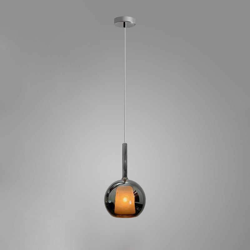 Lustra Pendant Lamp Smoked Glass Round - Letslighting
