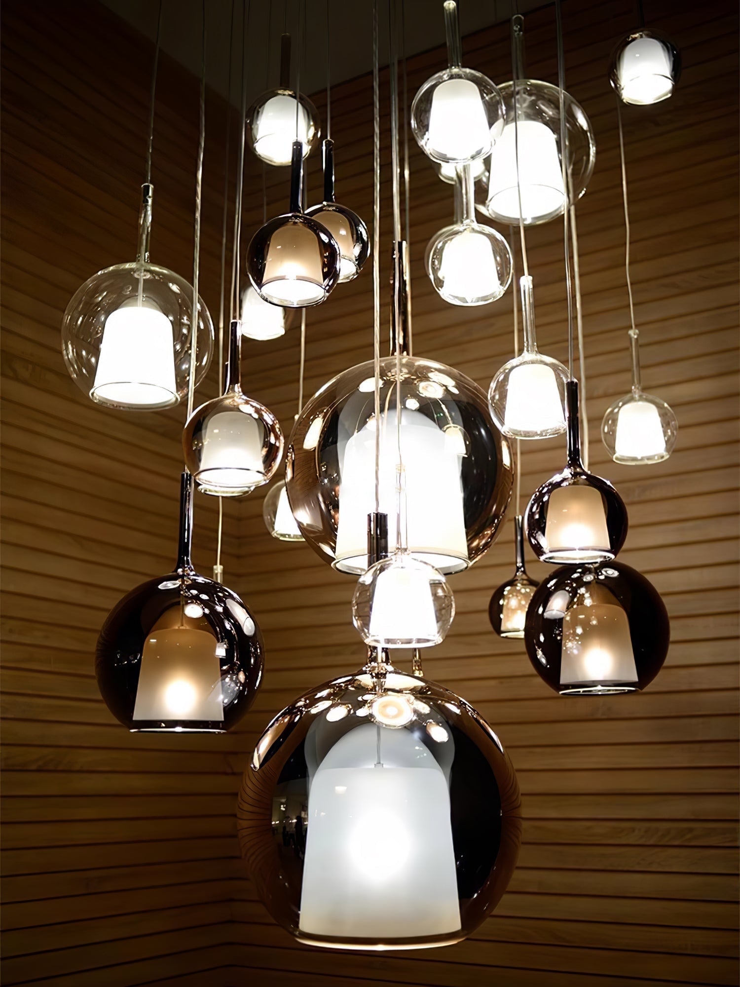Lustra Pendant Lamp Smoked Glass Round - Letslighting