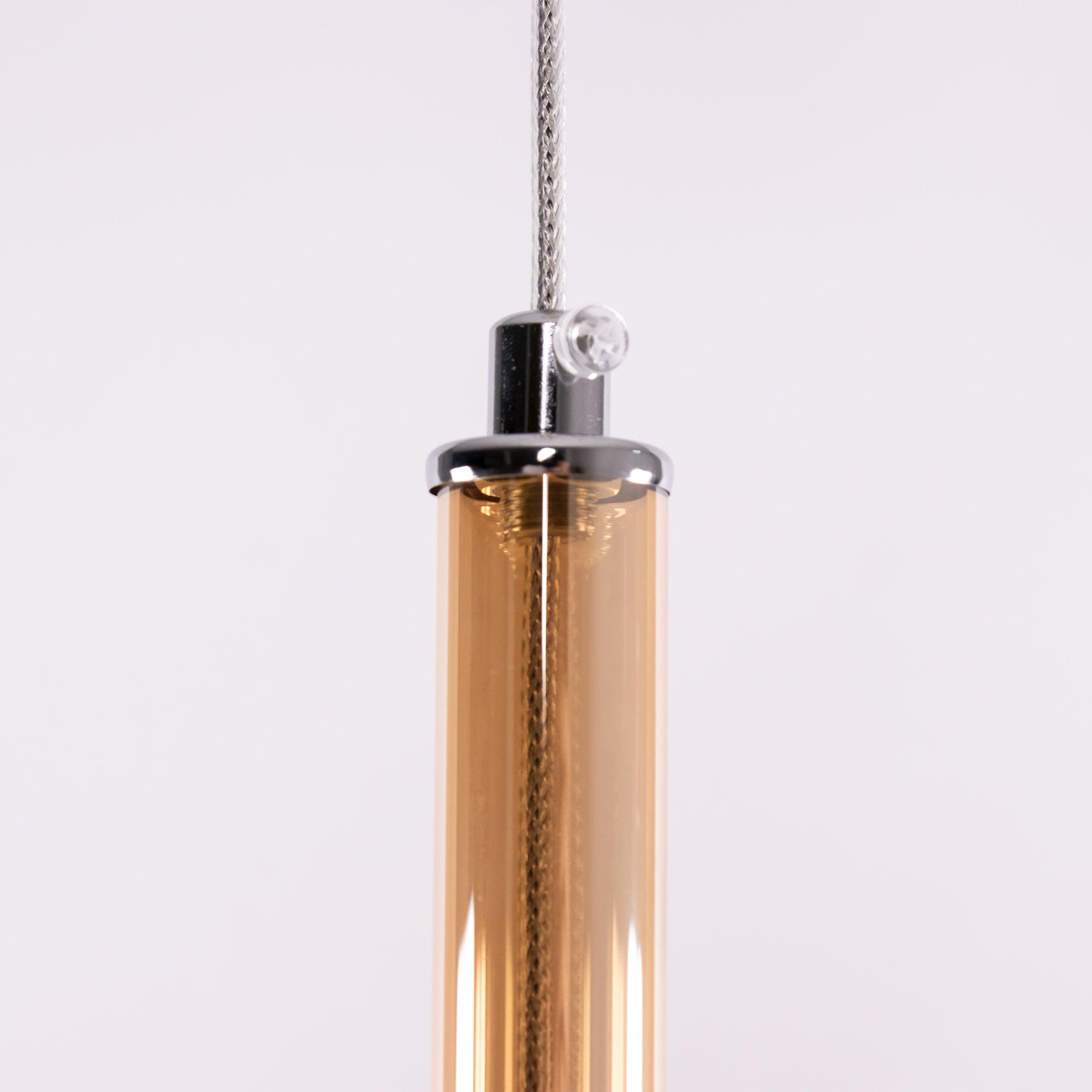 Lustra Pendant Lamp Smoked Glass Round - Letslighting