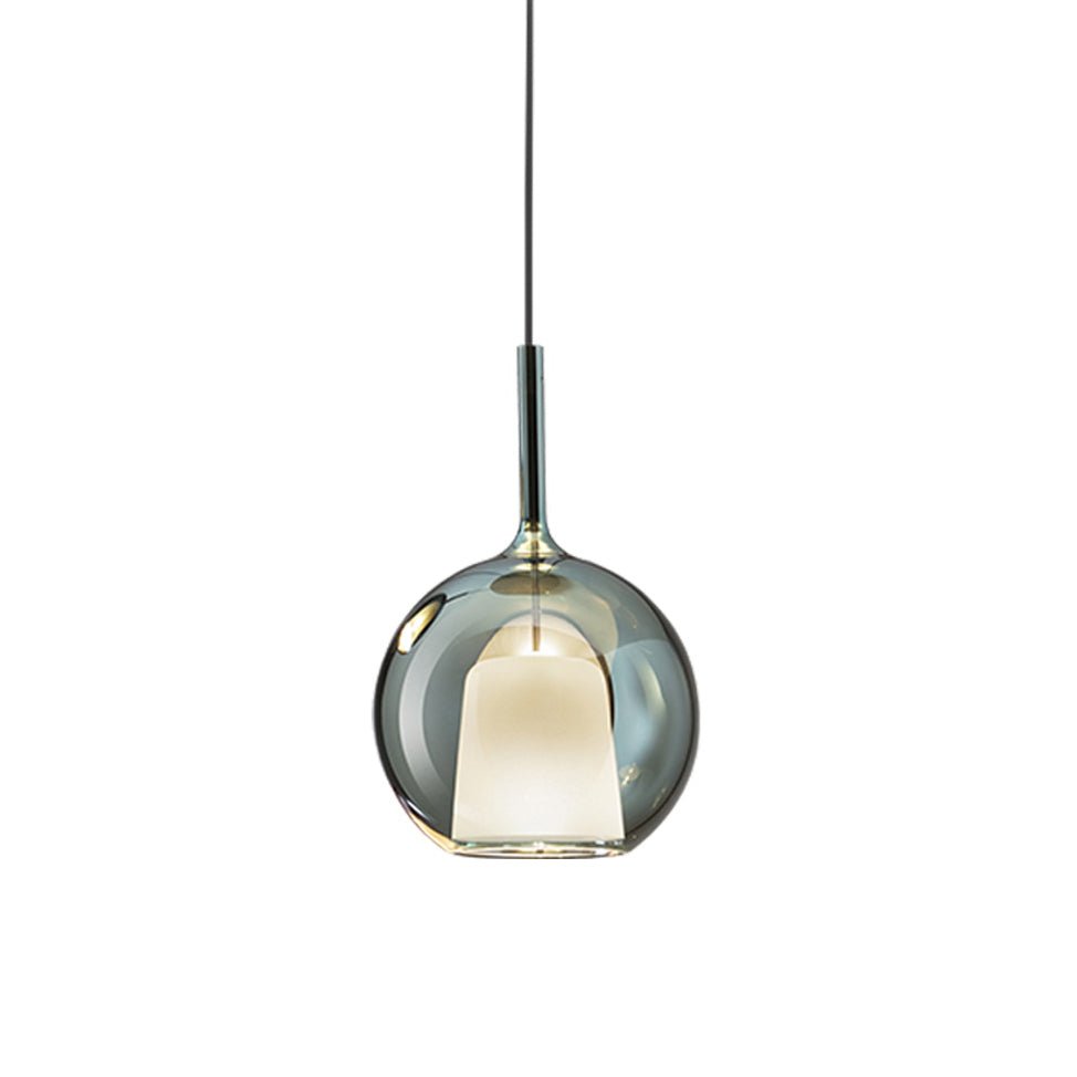 Lustra Pendant Lamp Smoked Glass Round - Letslighting