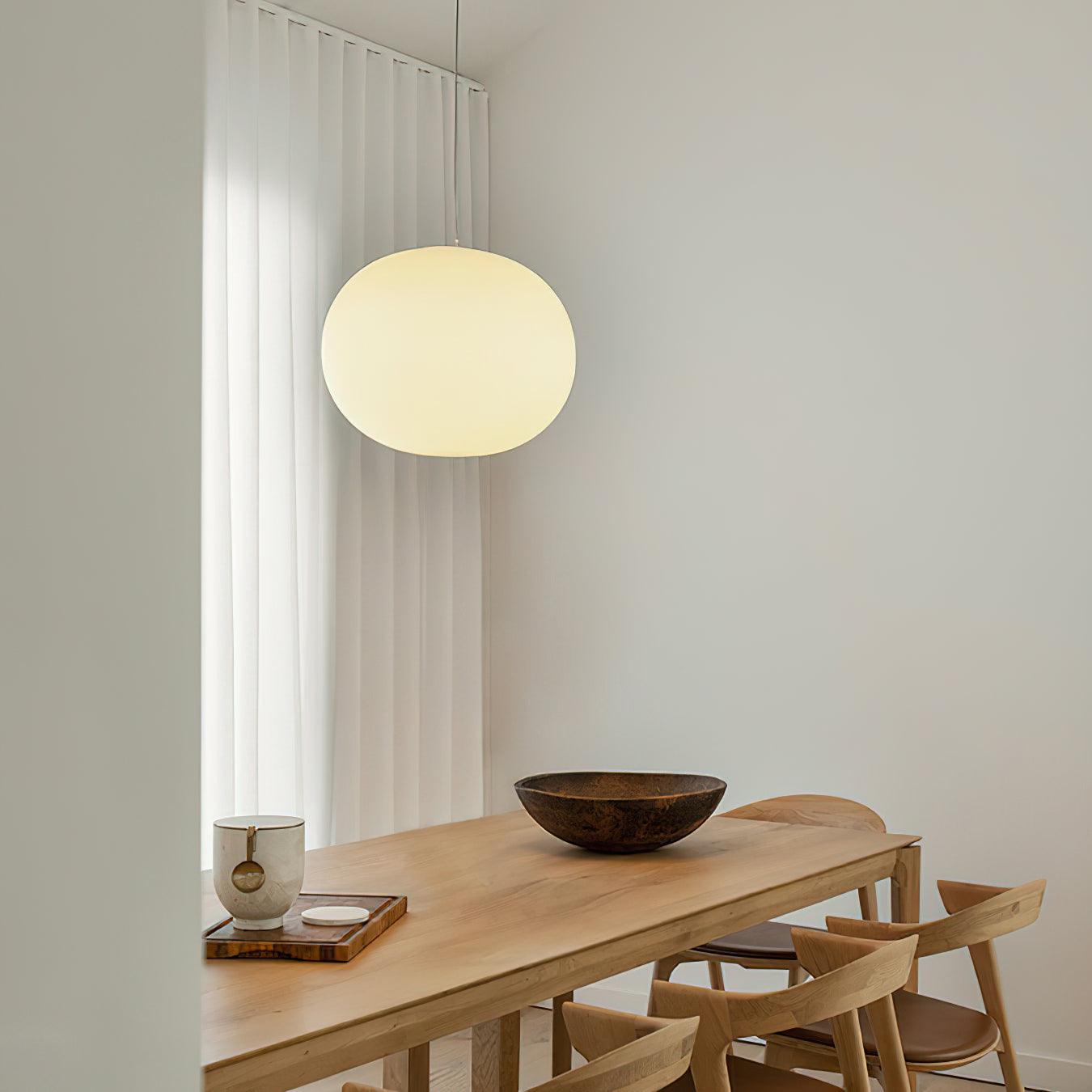 Opivio White Globe Pendant Light - Letslighting